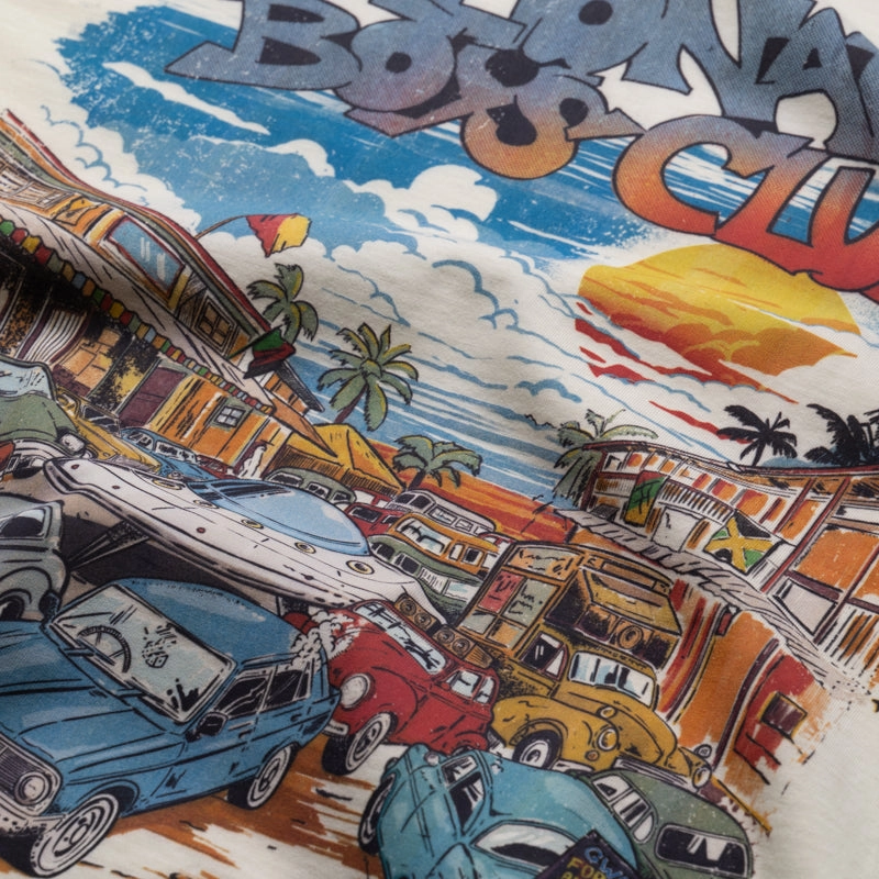 Billionaire Boys Club Partay Tee - Winter White classic waist Buttoned