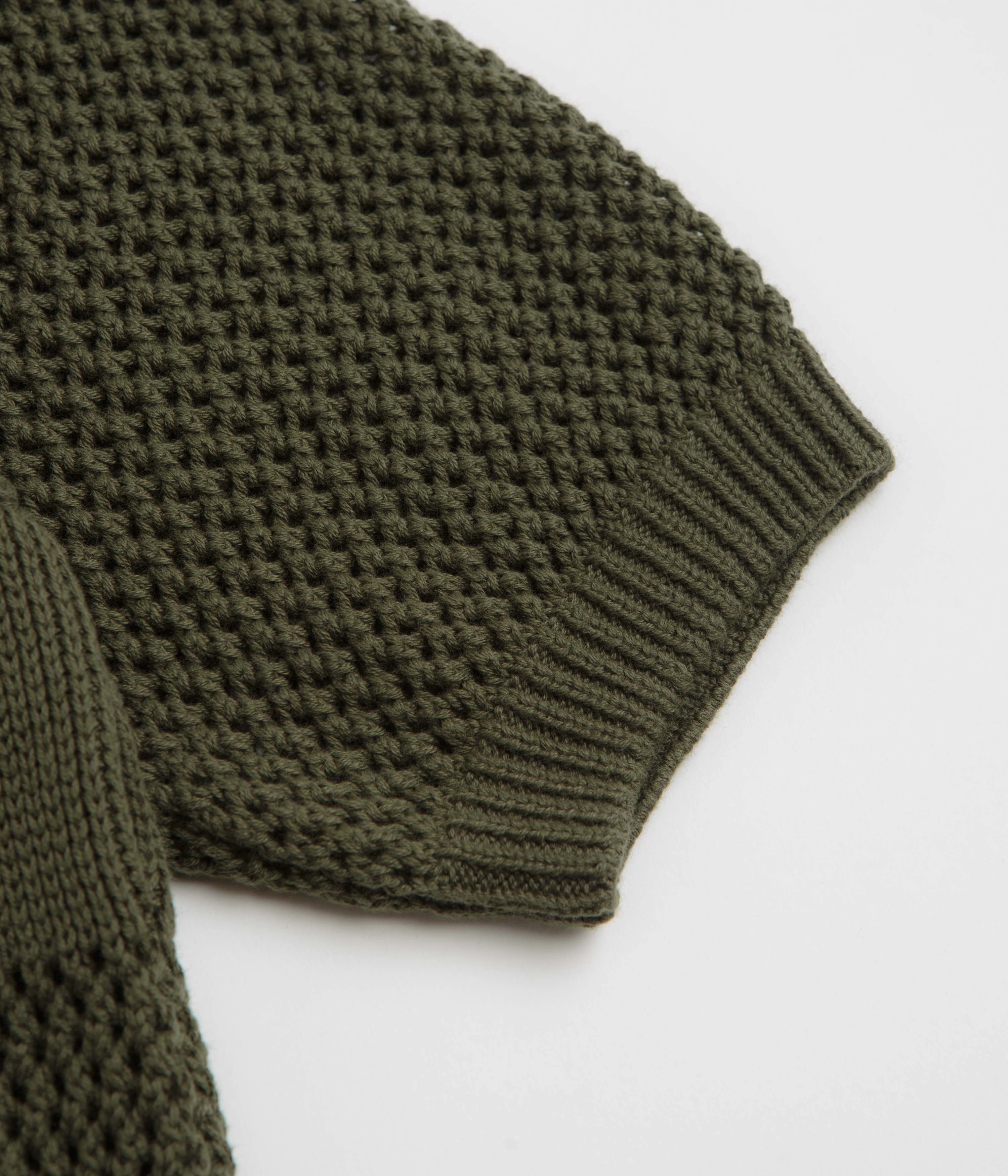 Stylish Appearance Universal Works Knit Short Sleeve Shirt - Olive