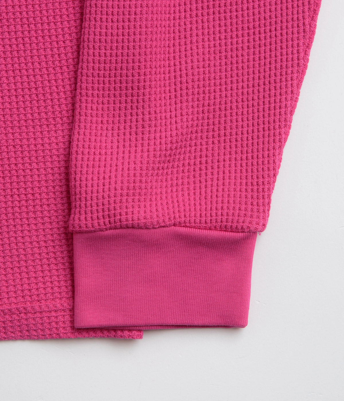 Picnic Oversized Civilist Thermal Long Sleeve T-Shirt - Fuchsia