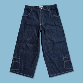 clean look Stylish Waistband Y2K Baggy 3/4 Jorts