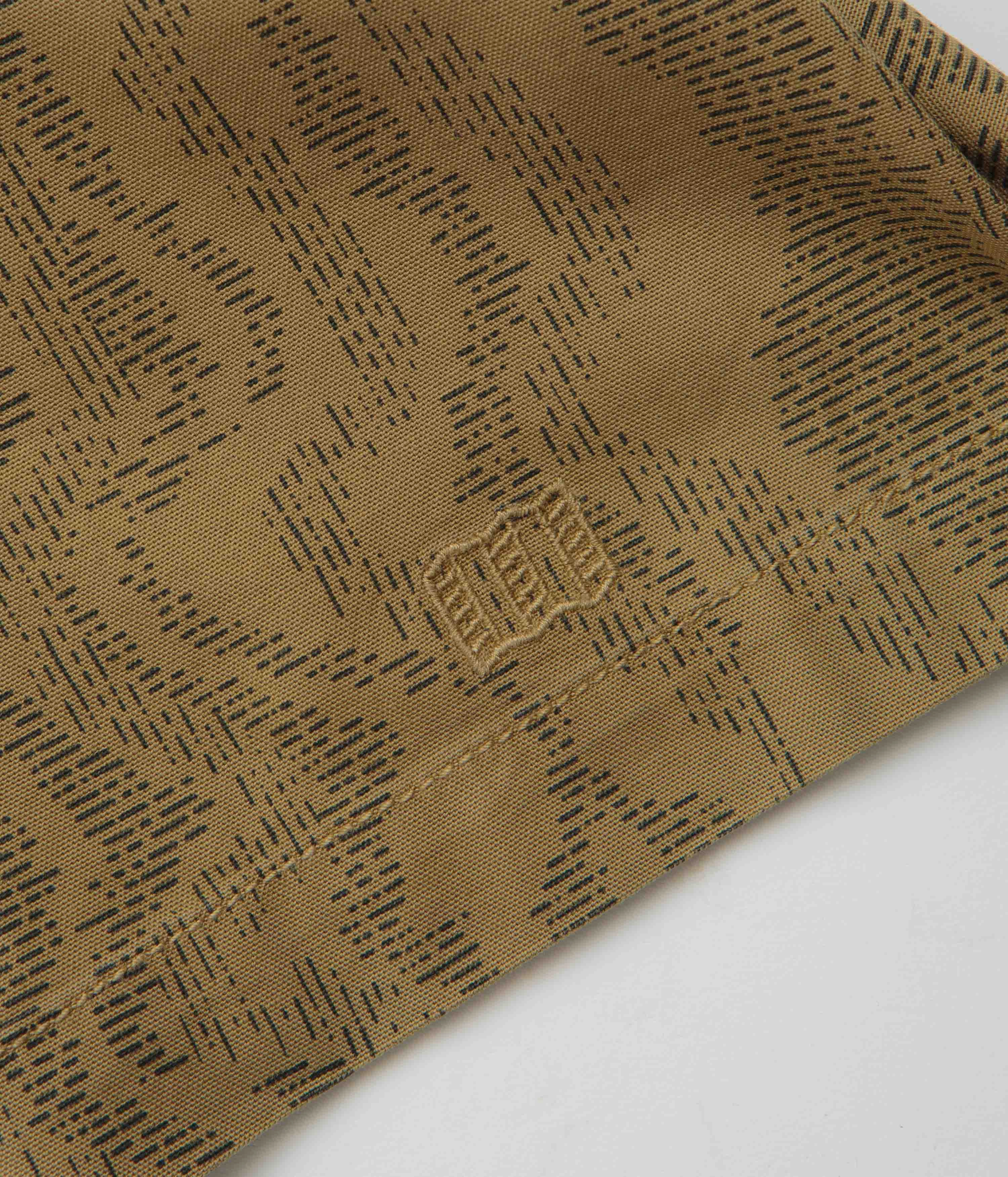 Topo Designs Dirt Desert Short Sleeve Shirt - Elmwood River Bed Compact Fold Design