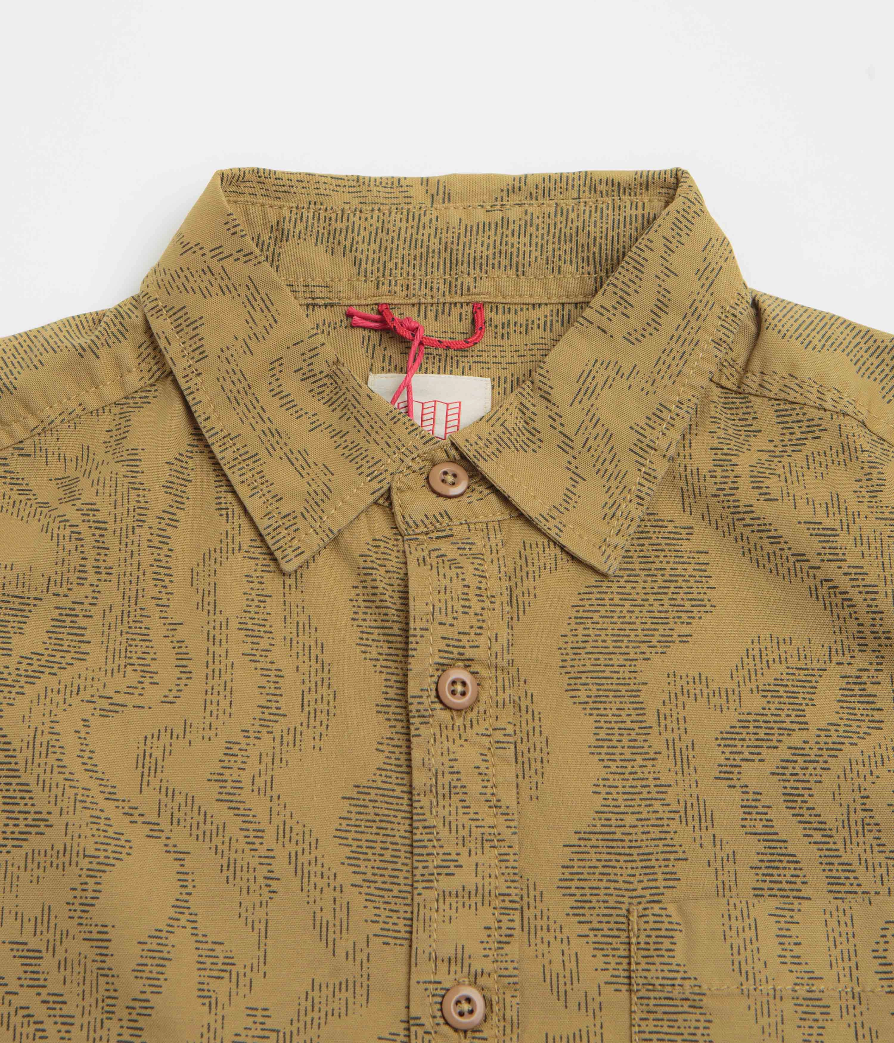 Layered Look Topo Designs Dirt Desert Short Sleeve Shirt - Elmwood River Bed