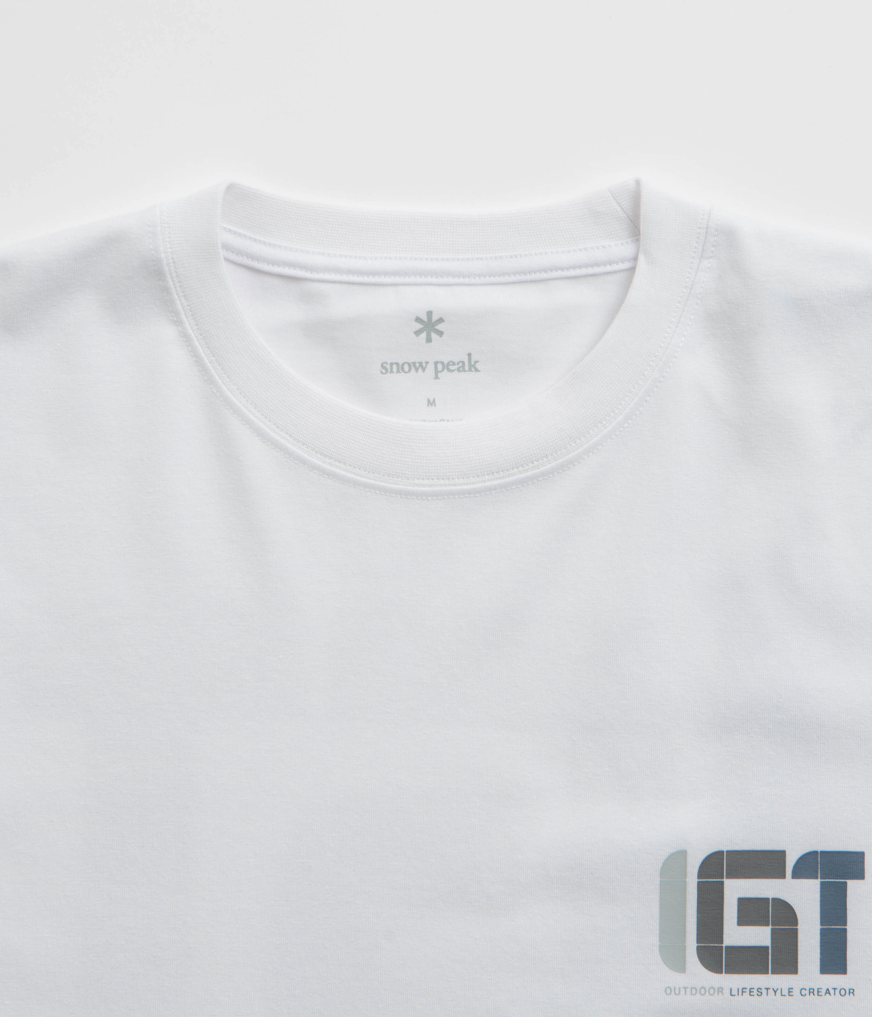 Snow Peak IGT Logo T-Shirt - White home clothes jumpsuit silhouette