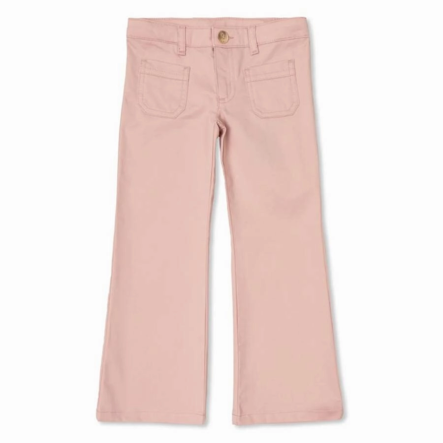 Body Fit Bonpoint Girls Junon Flared Cotton Trousers