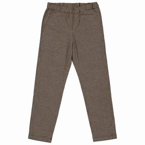 Wide fit Bonpoint Girls Mercerized Houndstooth Twill Pants