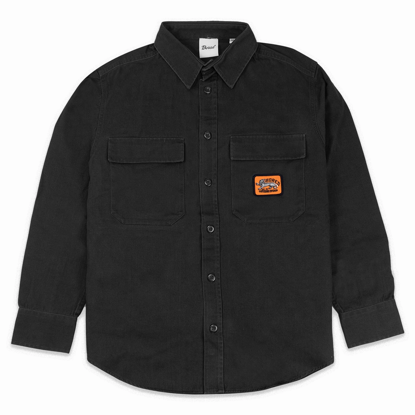 Chill Wear High-End Look Bored of Southsea Docker L/S Overshirt - Black