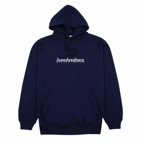 Bored of Southsea Hammer Hoodie - Navy / White Casual Friday wear Athletic Wear