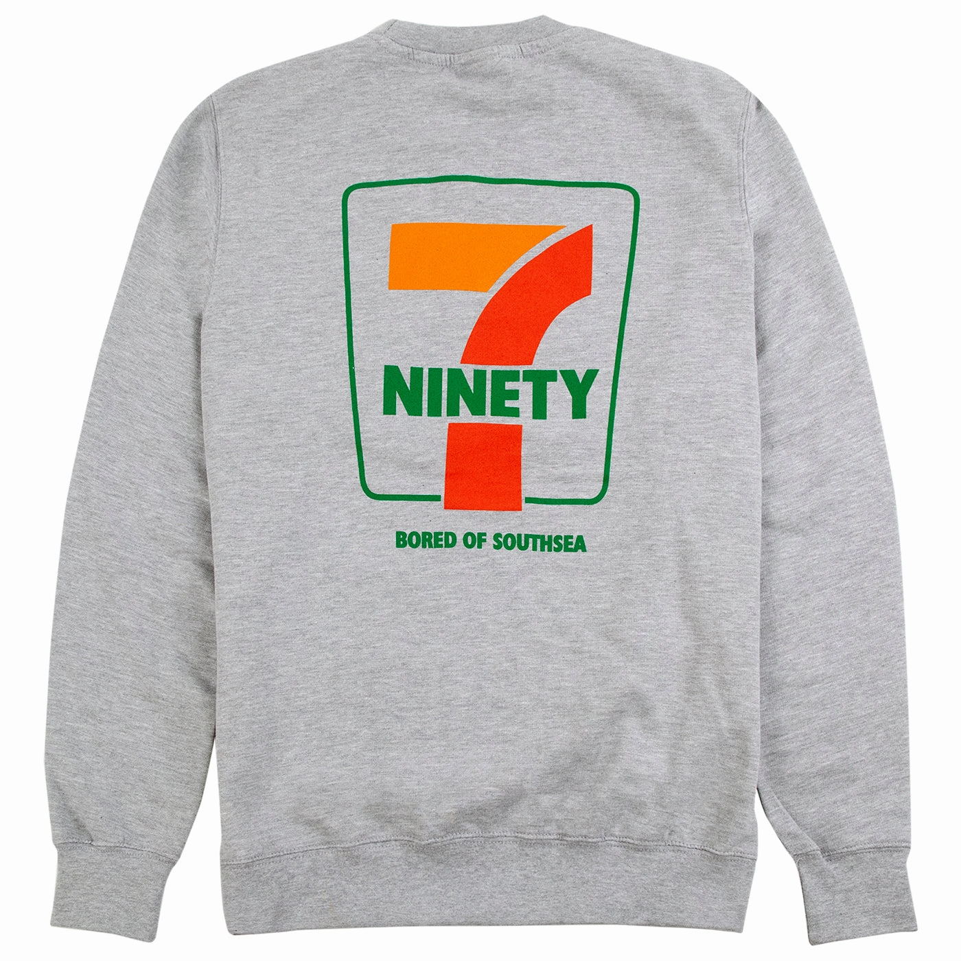 Bored of Southsea Ninety Seven Sweatshirt - Heather Grey Athletic Cut
