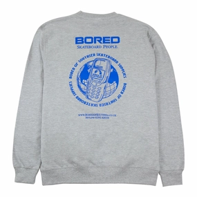Bored of Southsea Skateboard People Sweatshirt - Heather Grey Daily Fit Short