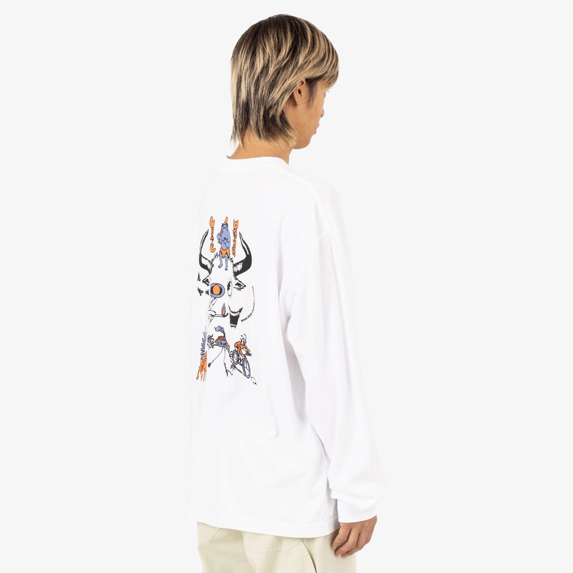 Yoga Outfit Brain Dead Cosmic Debris L/S Shirt / White