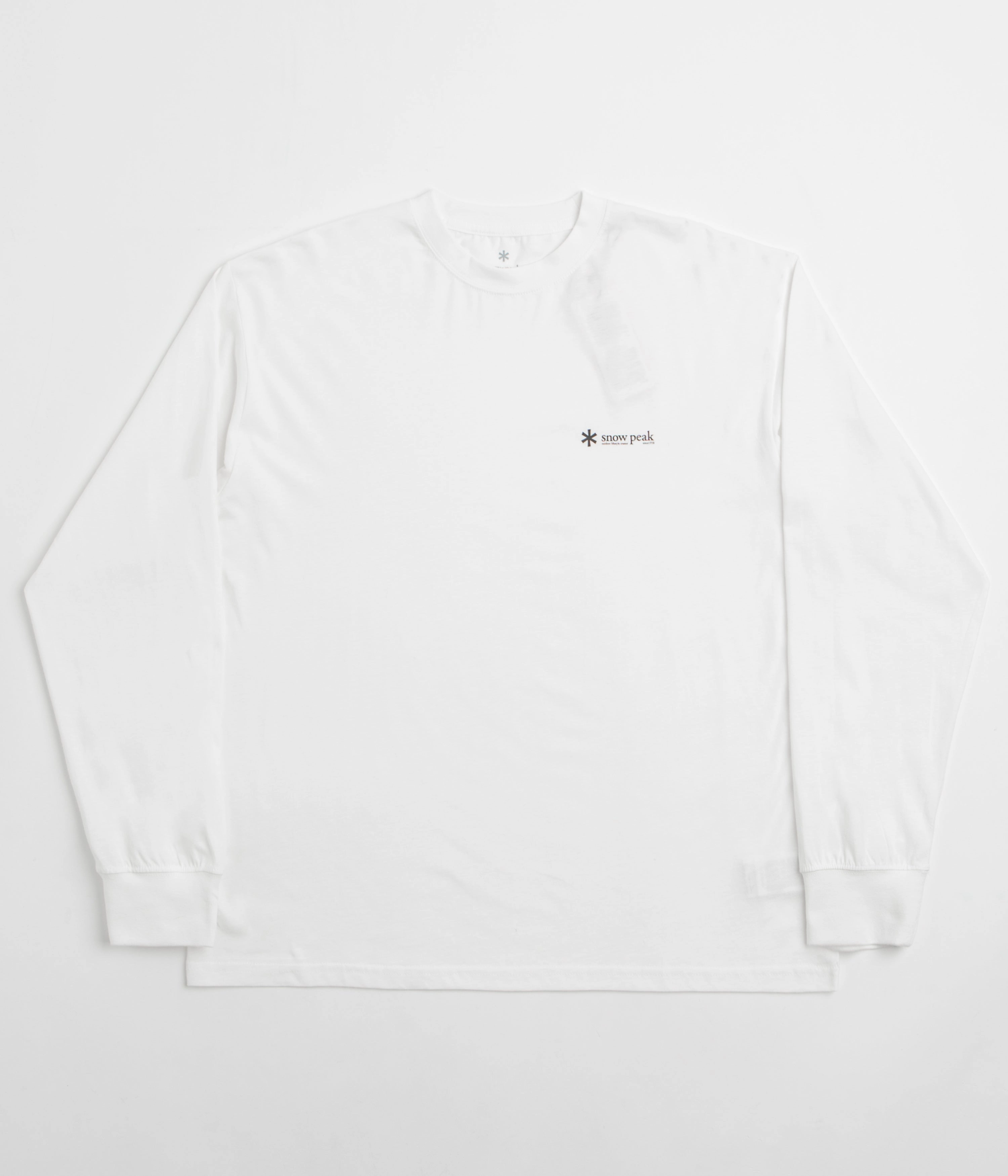 quick dry Snow Peak Soft Cotton Relaxed Logo Long Sleeve T-Shirt - Off White