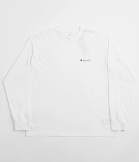 quick dry Snow Peak Soft Cotton Relaxed Logo Long Sleeve T-Shirt - Off White
