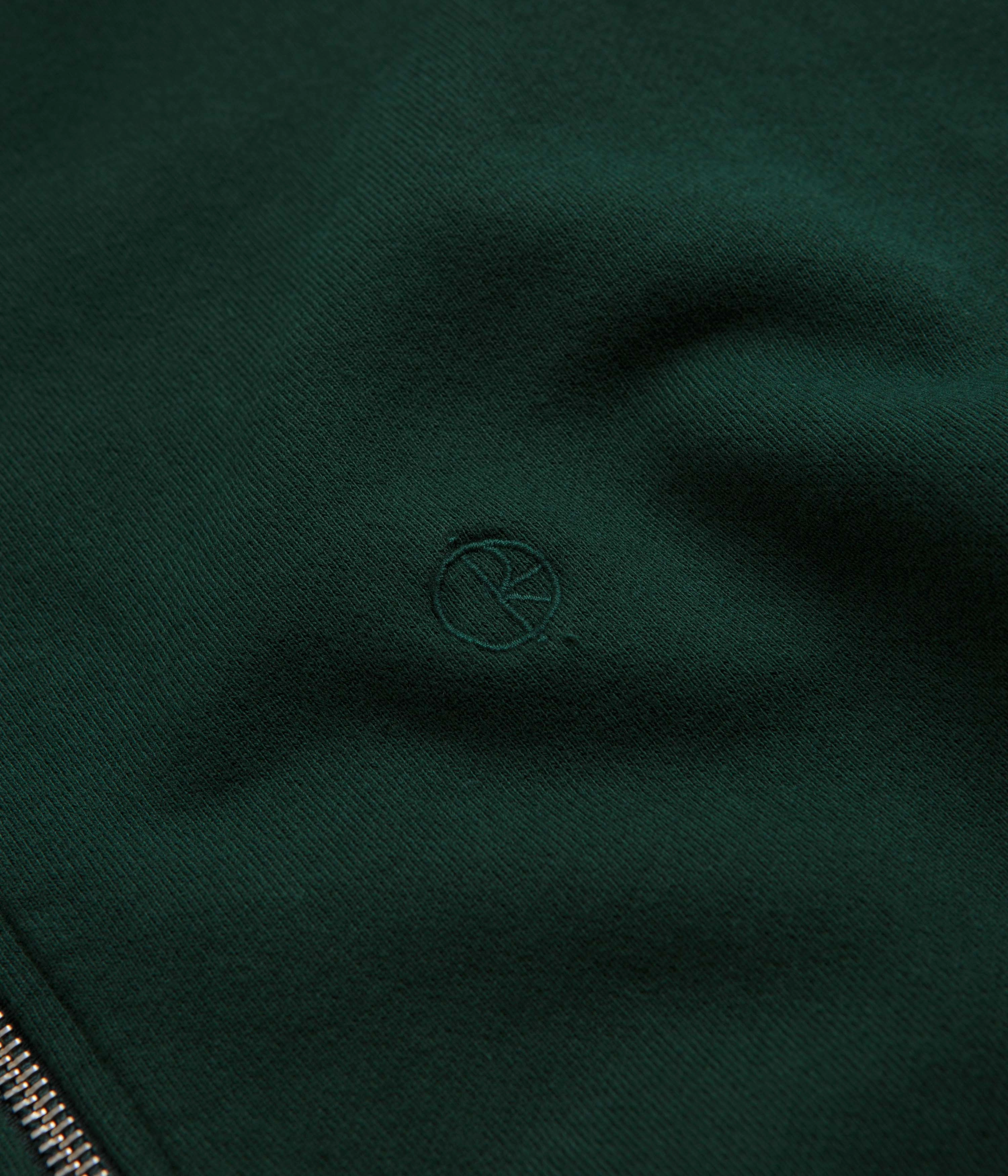 Polar Frankie Half Zip Sweatshirt - Dark Emerald Half sleeve