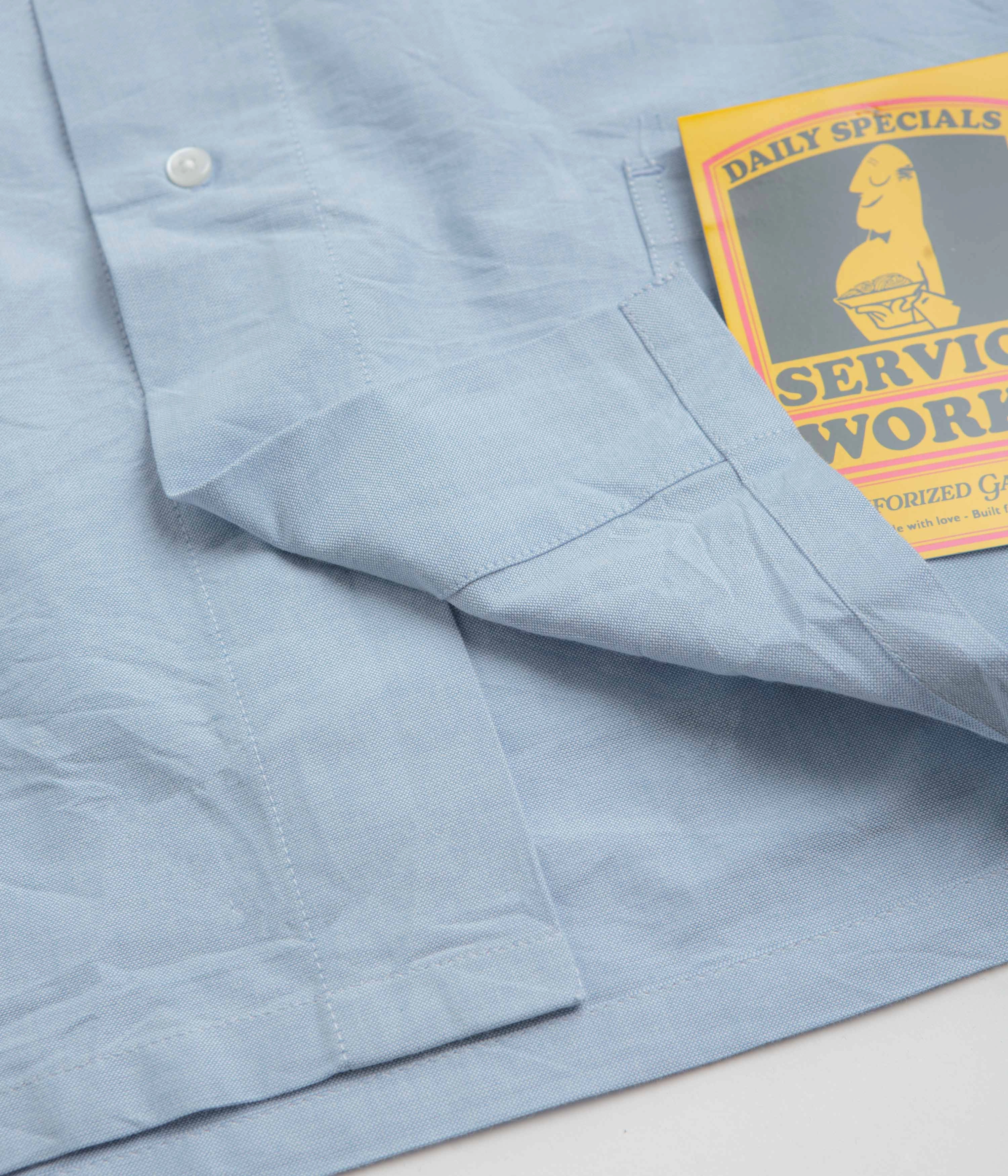 Sleepwear Corporate Wear Service Works Waiter Shirt - Oxford Blue