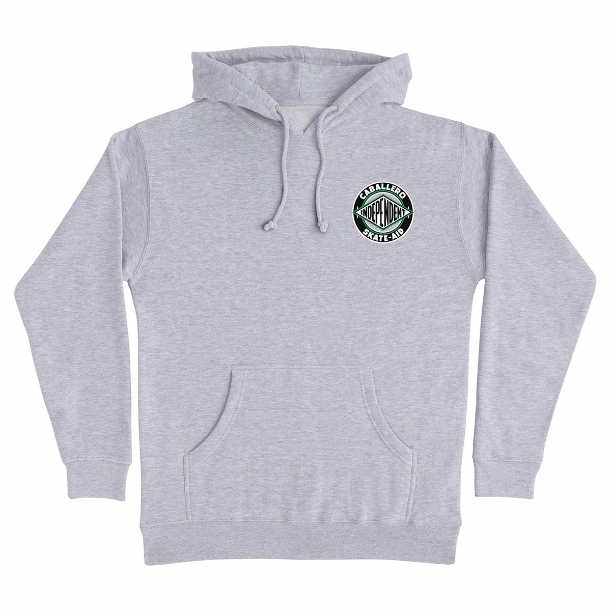 Independent - Caballero X Skate Aid Hoodie Grey Heather Cozy Sense Camel like