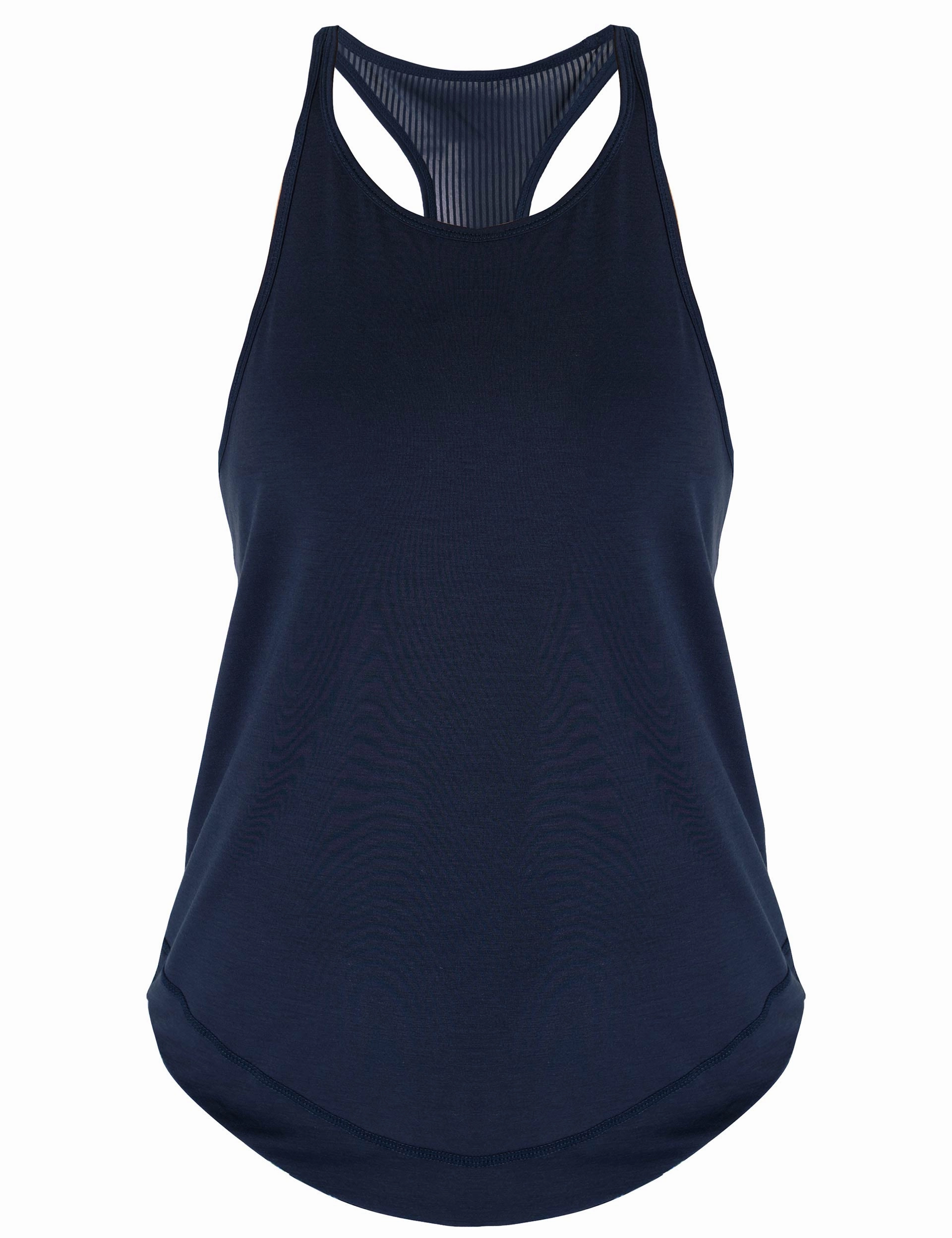 Breathe Easy Run Vest - Navy Blue multi crewed