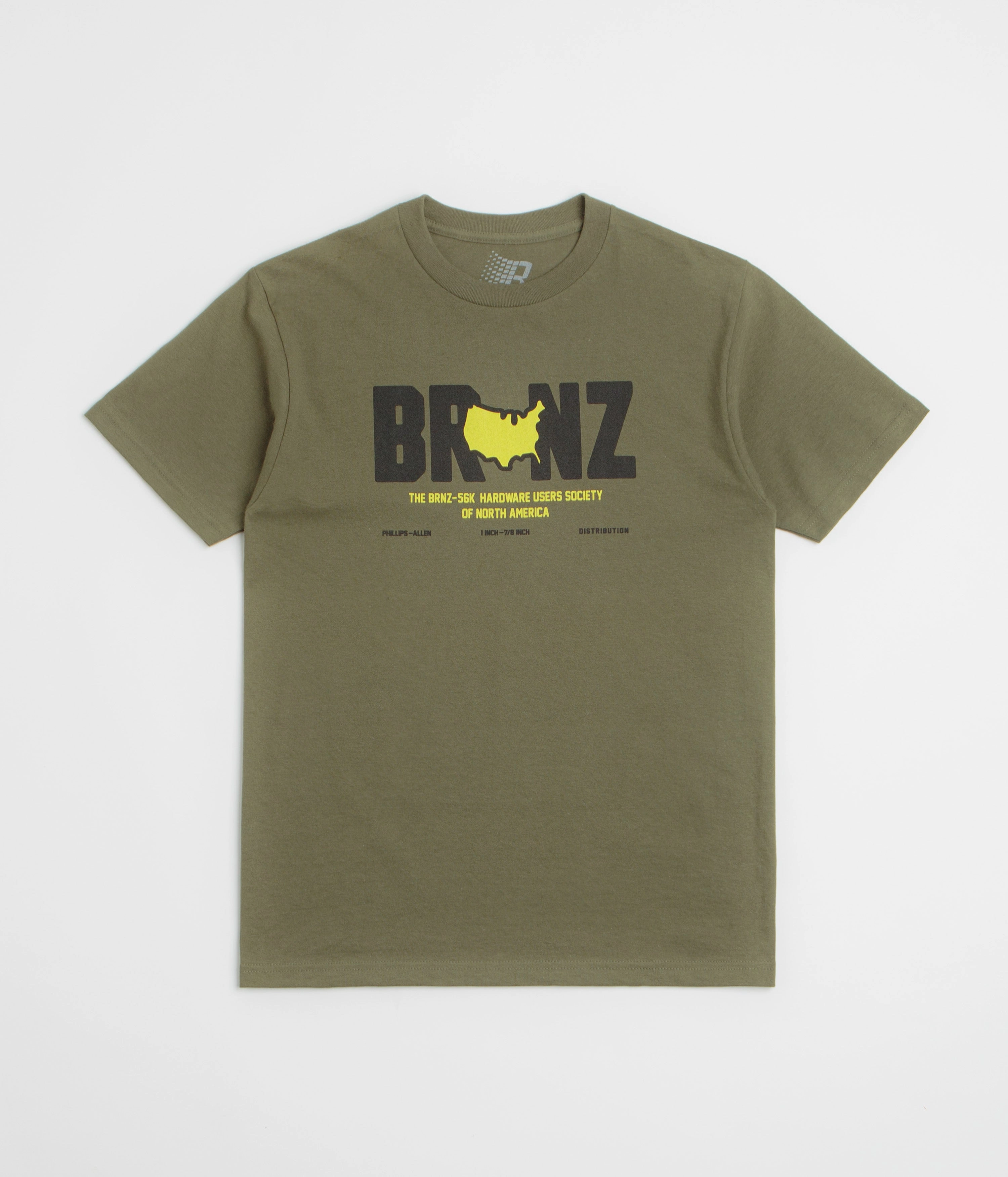 Fashion Design beaded hem Bronze 56K Brnz T-Shirt - Military Green