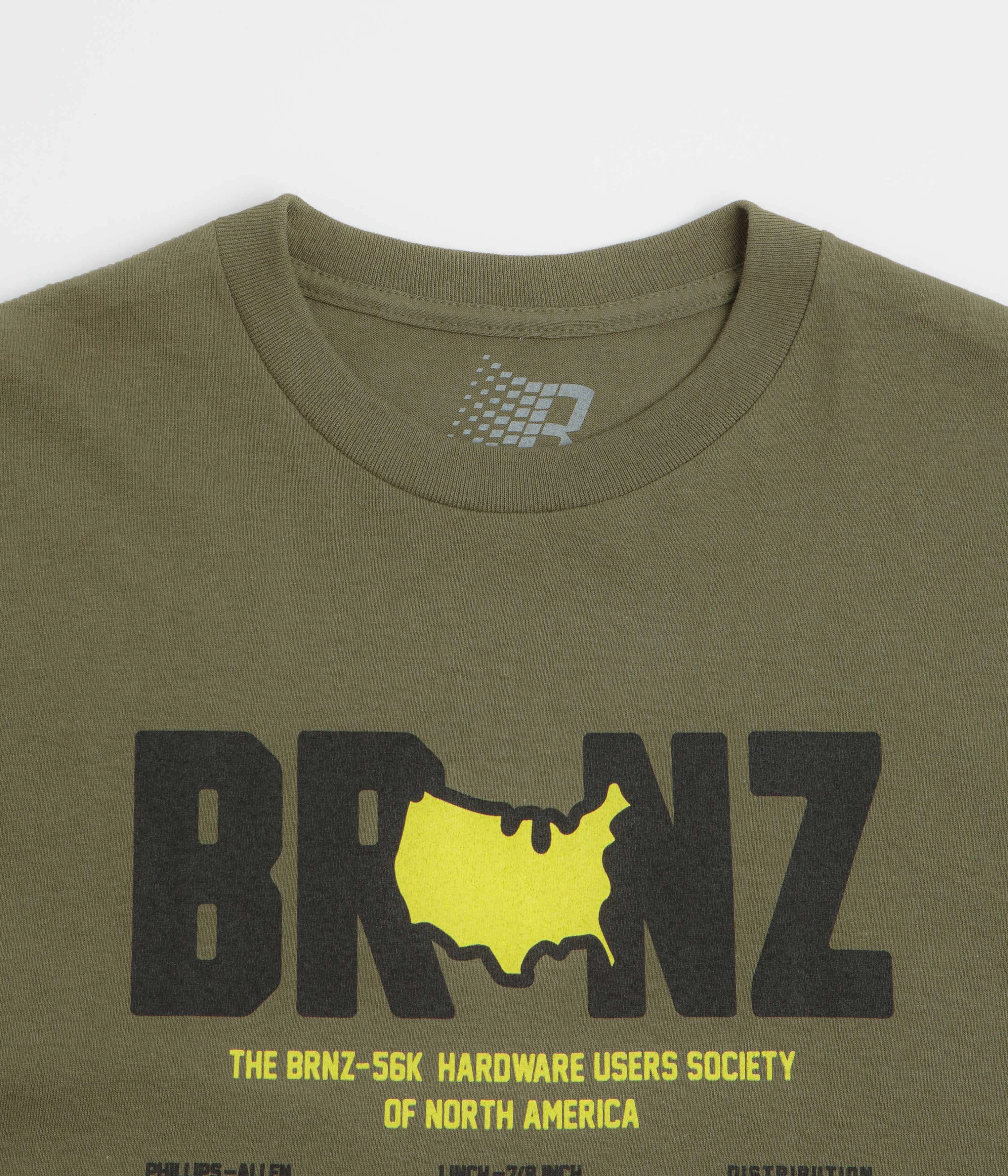 subtle hem fishing venue Bronze 56K Brnz T-Shirt - Military Green