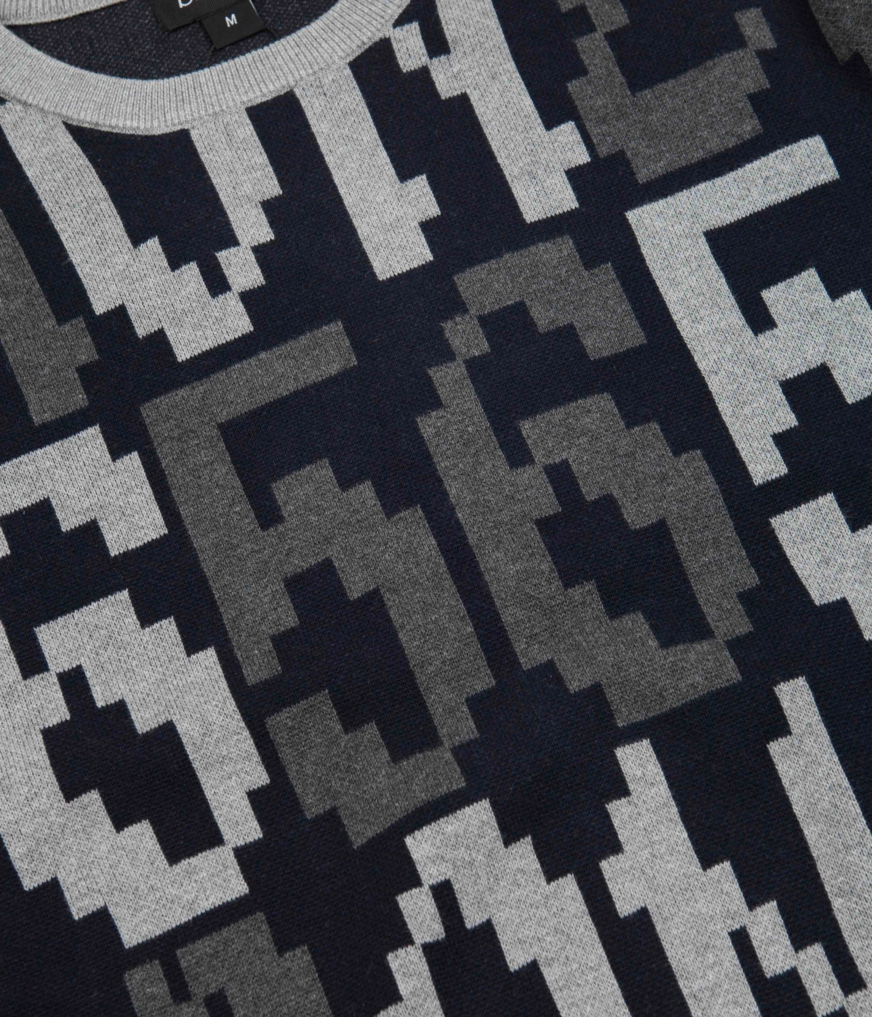 product scarf warmth Bronze 56K Old E Crewneck Sweatshirt - Black / Grey