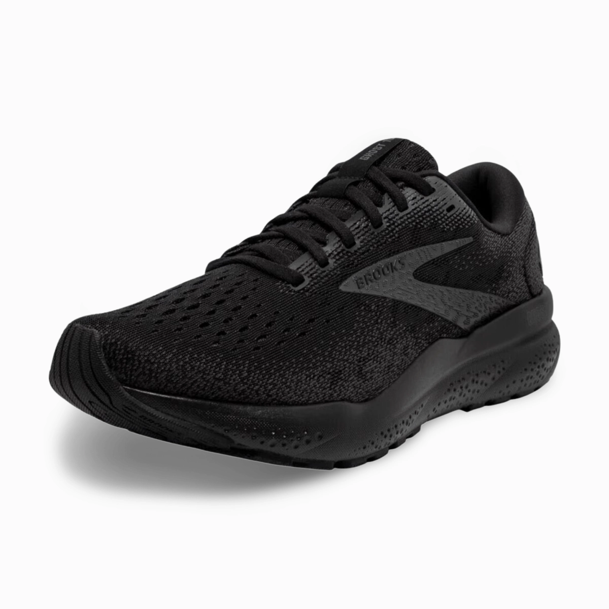 No Squeeze Brooks Men's Ghost 16 Black/Black/Ebony