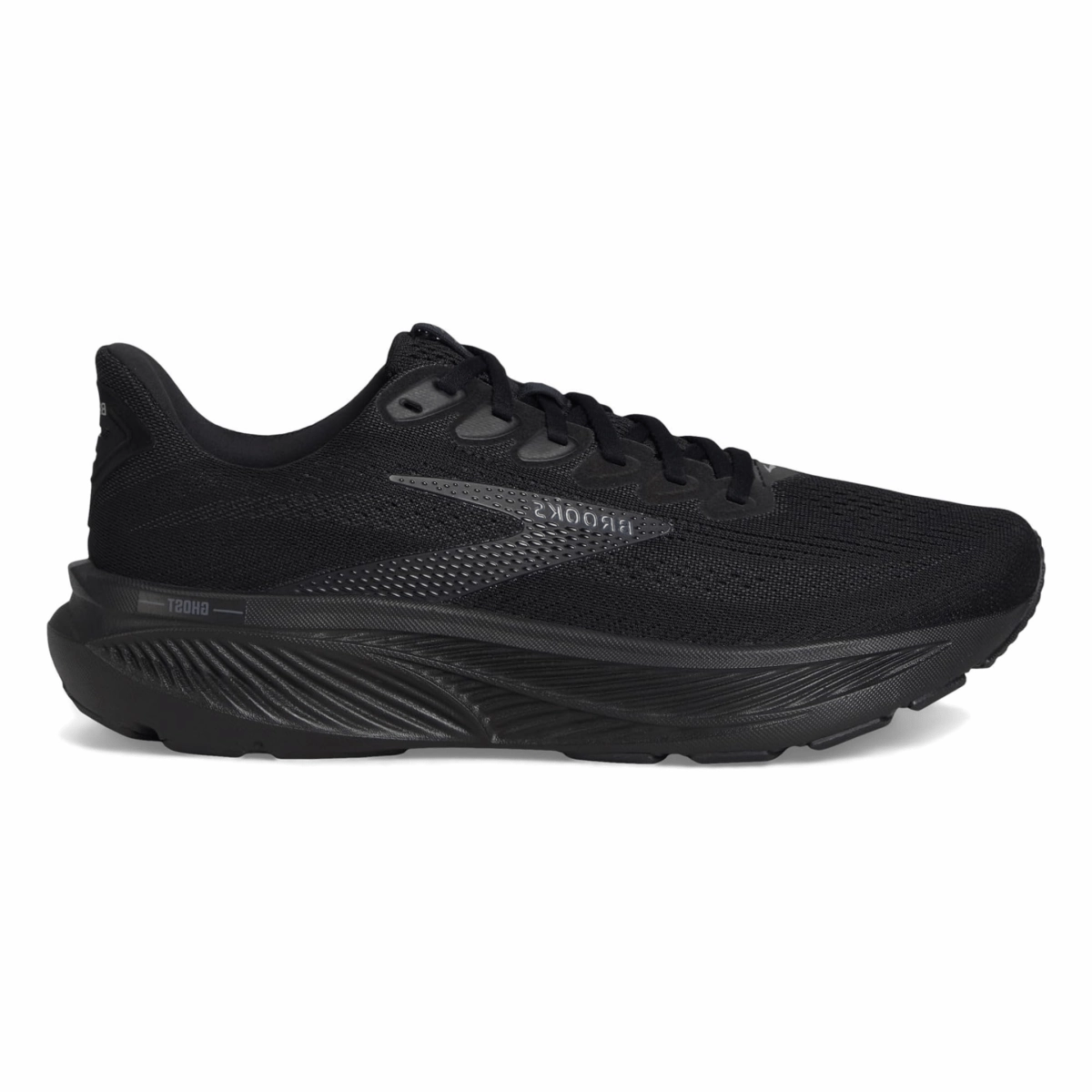 Core Motion Slip On Mechanism Brooks Men's Ghost 17 Black/Ebony