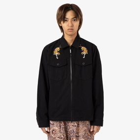 Everyday Essential Brother Brother Military Souvenir Zip Shirt / Black