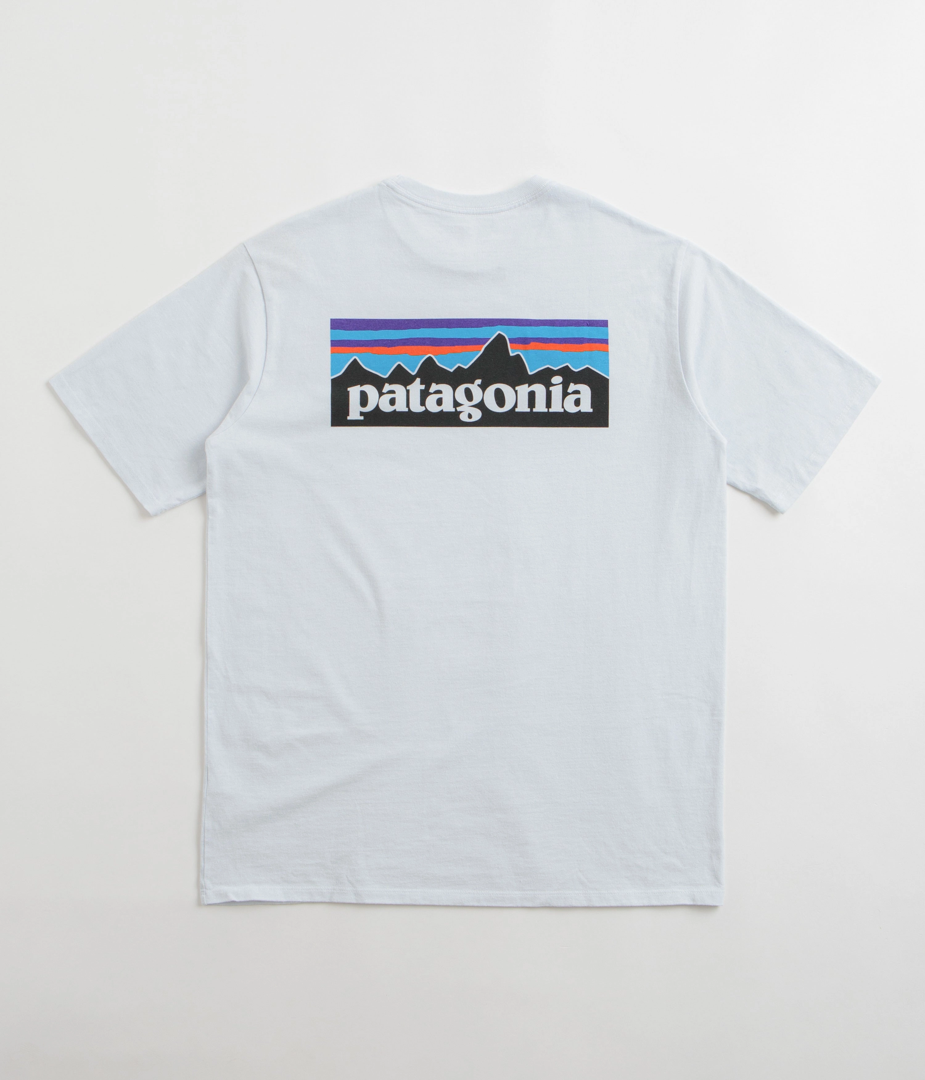 tie dye Patagonia P-6 Logo Responsibili-Tee T-Shirt - White