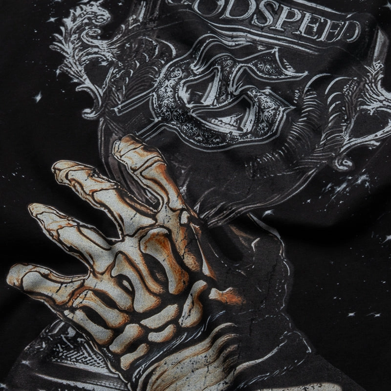 Asian size Godspeed New York F1 World Cup Layered Tee - Black