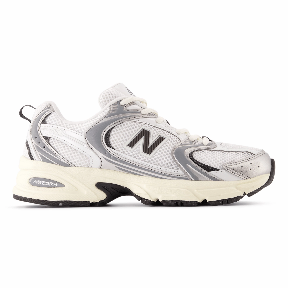 Durable Tread Pattern Weekend Vibes New Balance Men's U530ESA Silver Metallic/Black Cement