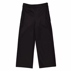 Burberry Girls Logo Embroidery Cotton Trousers Move Comfort