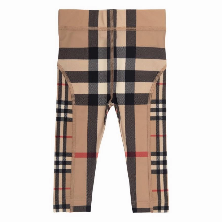 No Fuss Fit Trendy Vibe Burberry Girls Vintage Check Pattern Leggings