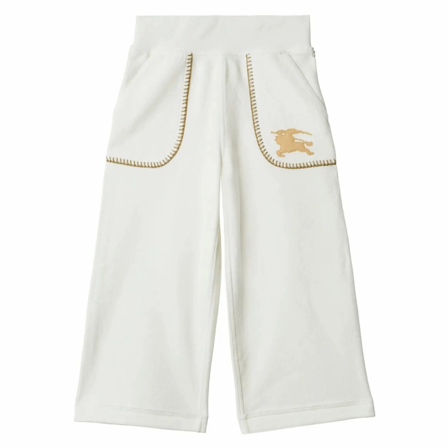 Dynamic Motion Breathable Base Burberry Kids EKD Aubrey Cotton Track Pants, Size 10Y