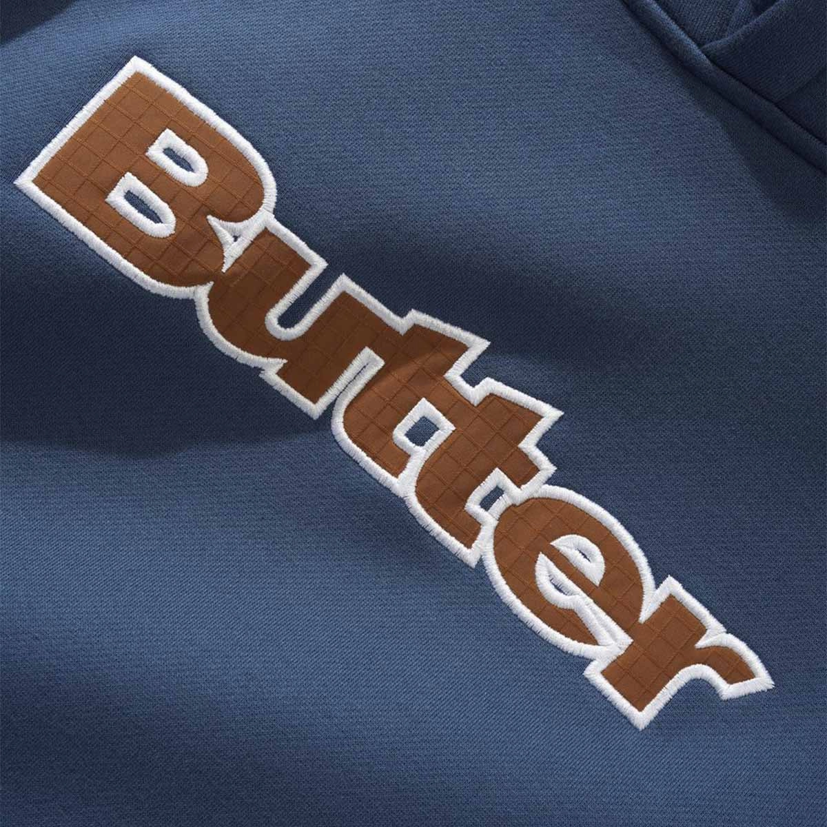 Butter Goods - Ripstop Logo Applique Hoodie Navy All-Day Fit