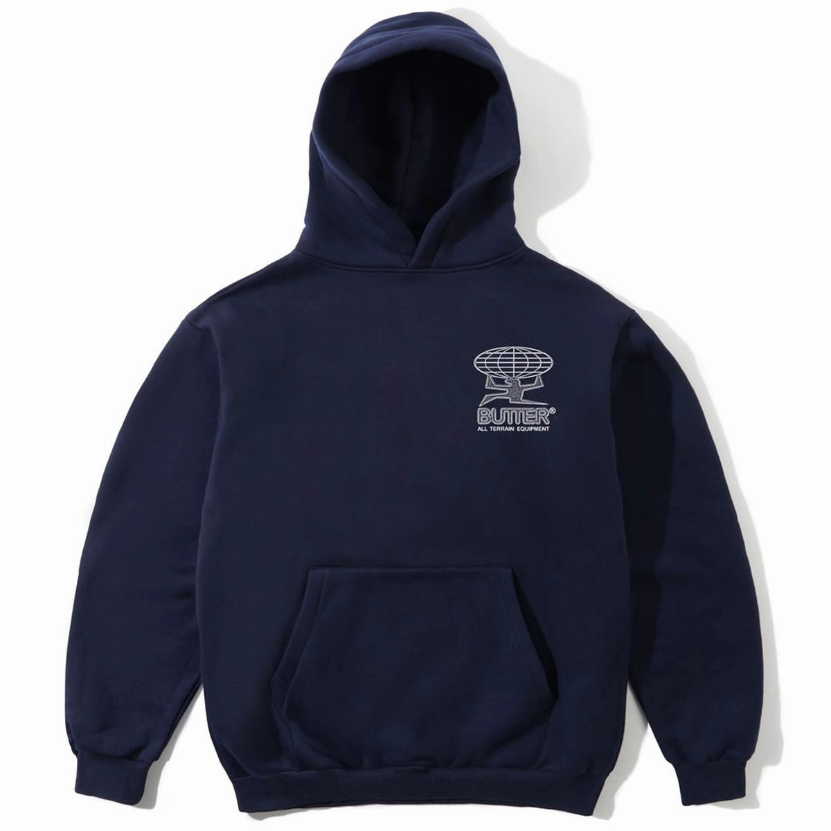 Budget Friendly Lifestyle Apparel Butter Goods - Terrain Hoodie Navy