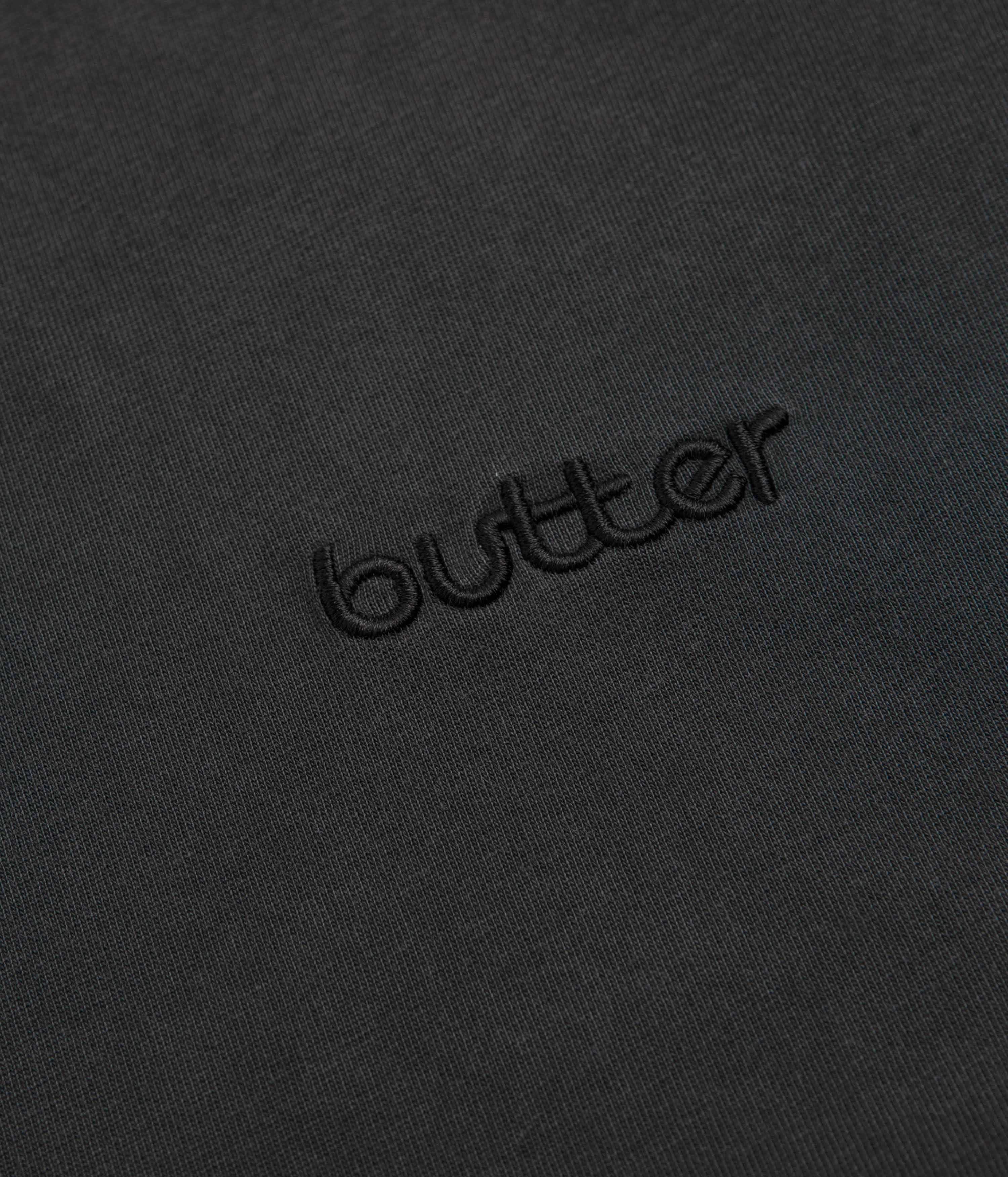 Butter Goods Alpine T-Shirt - Black jogger pants silhouette Oversized