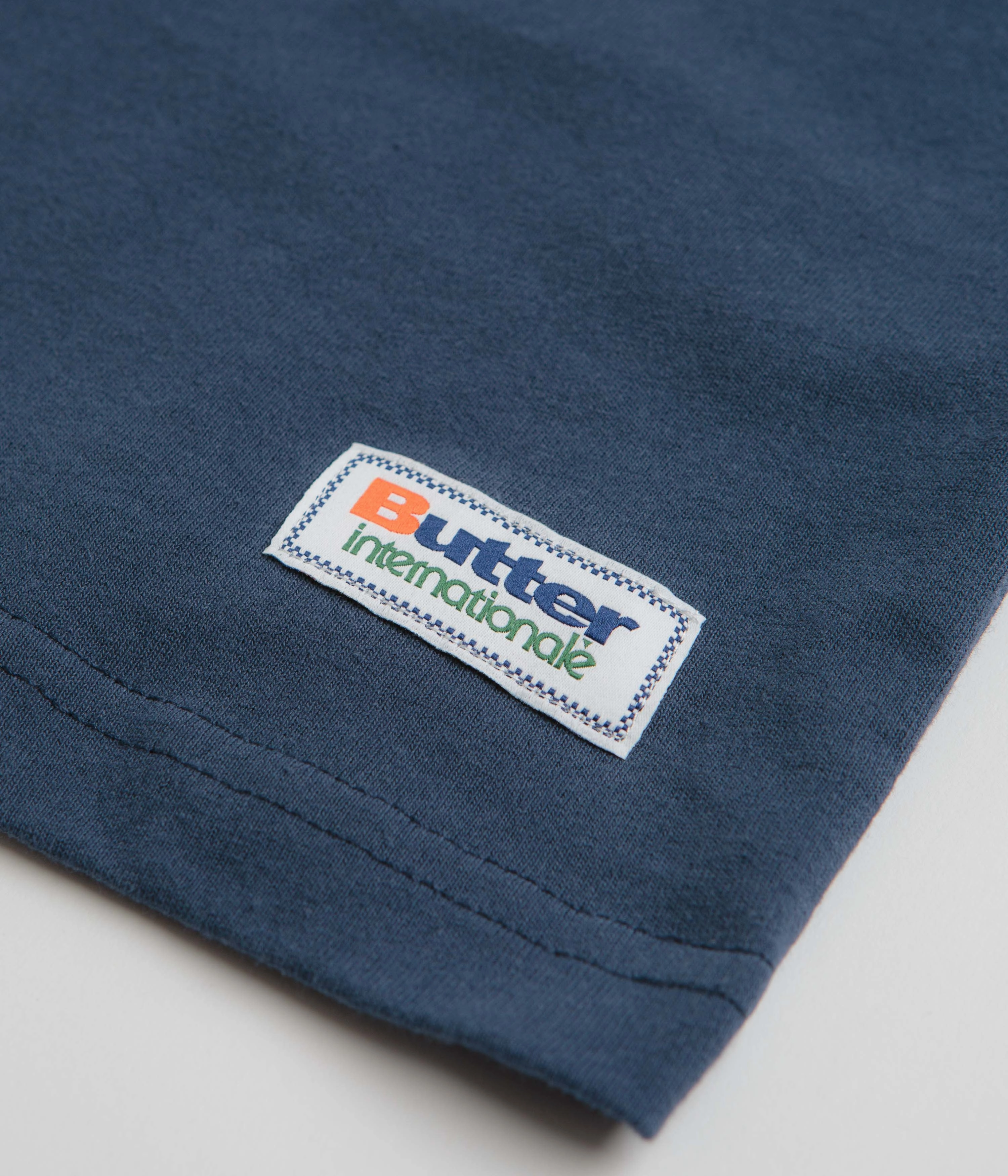 Yoga Outfit clip Butter Goods Drift T-Shirt - Denim