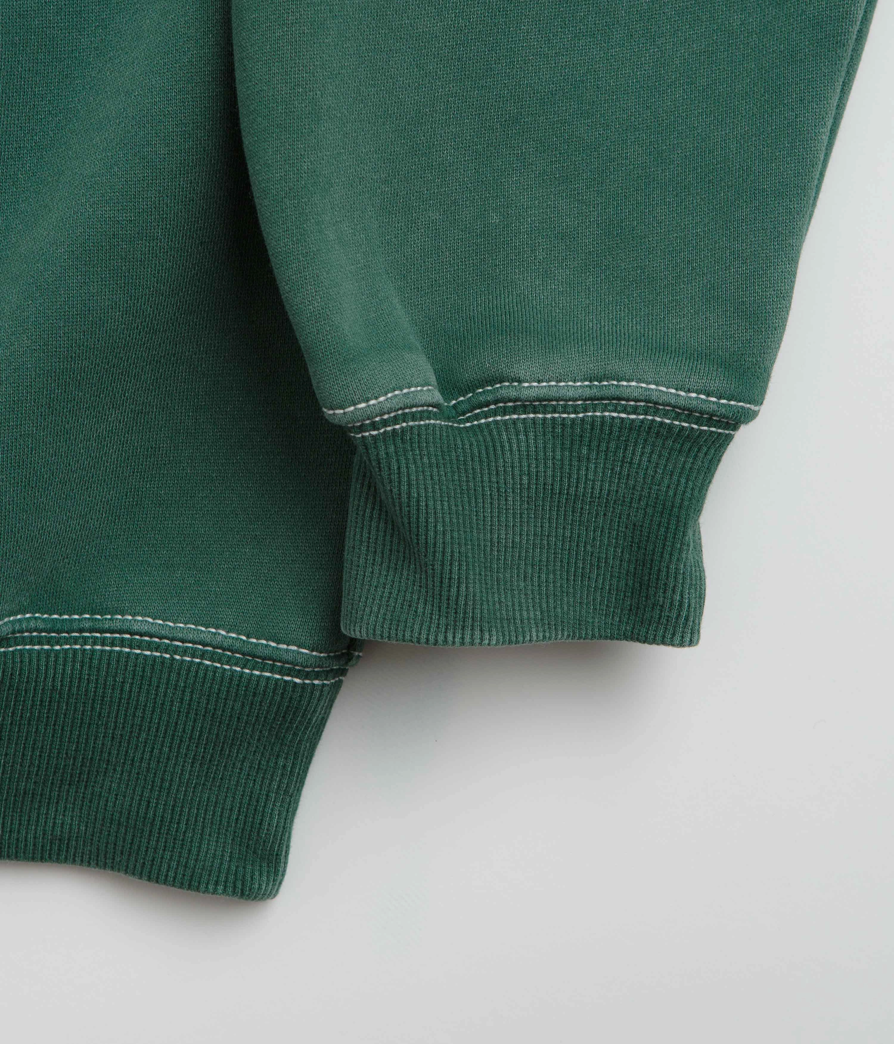 Butter Goods Equipment Applique Crewneck Sweatshirt - Washed Fern embroidery accents Comfy Layers