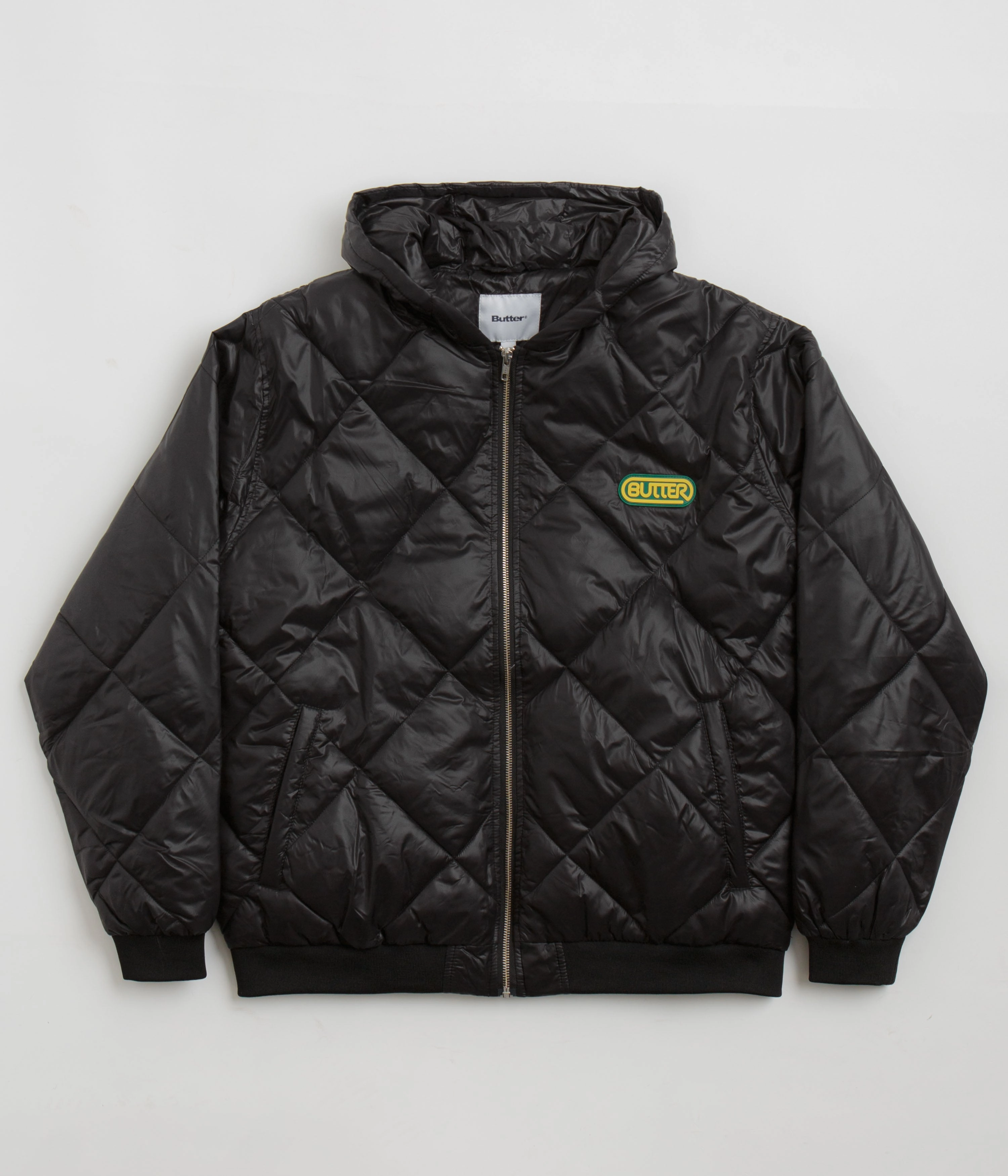 Butter Goods Hooded Work Jacket - Black Rain Fit