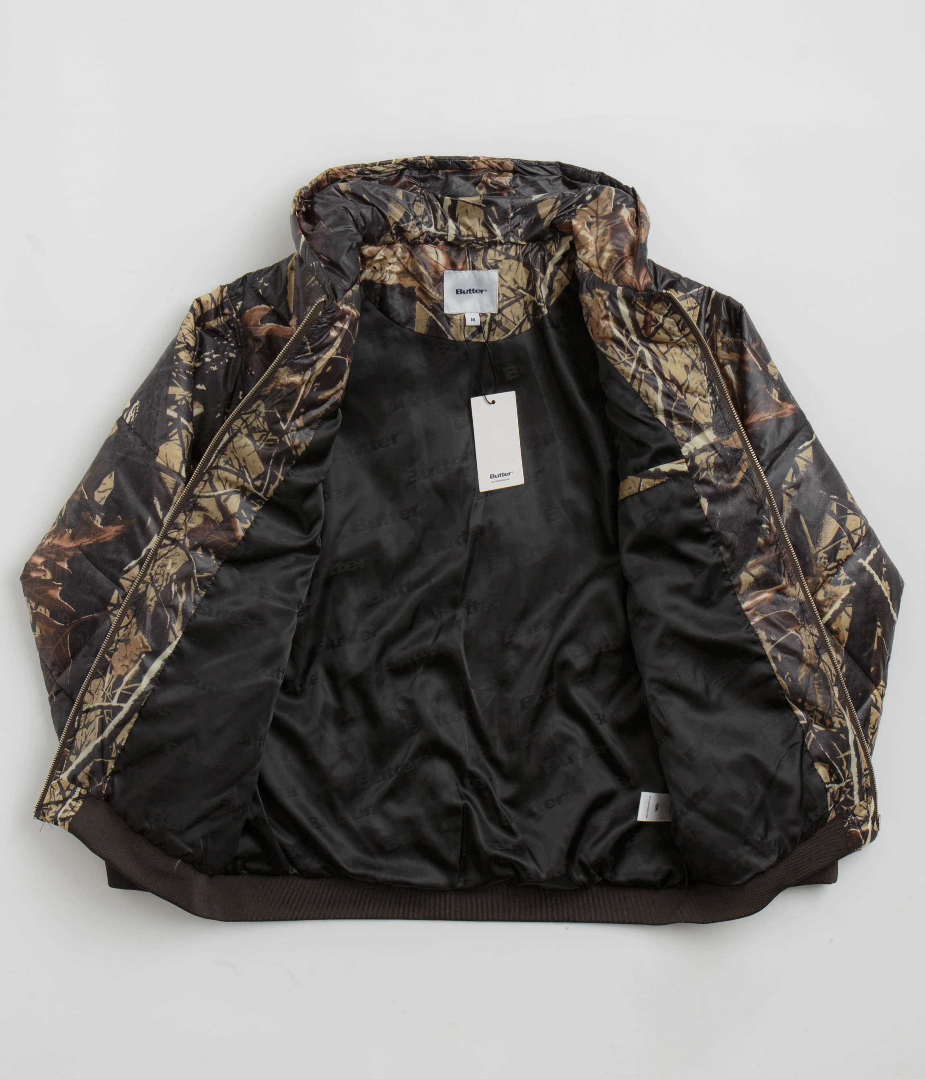 Double Layered Hood Butter Goods Hooded Work Jacket - Camo
