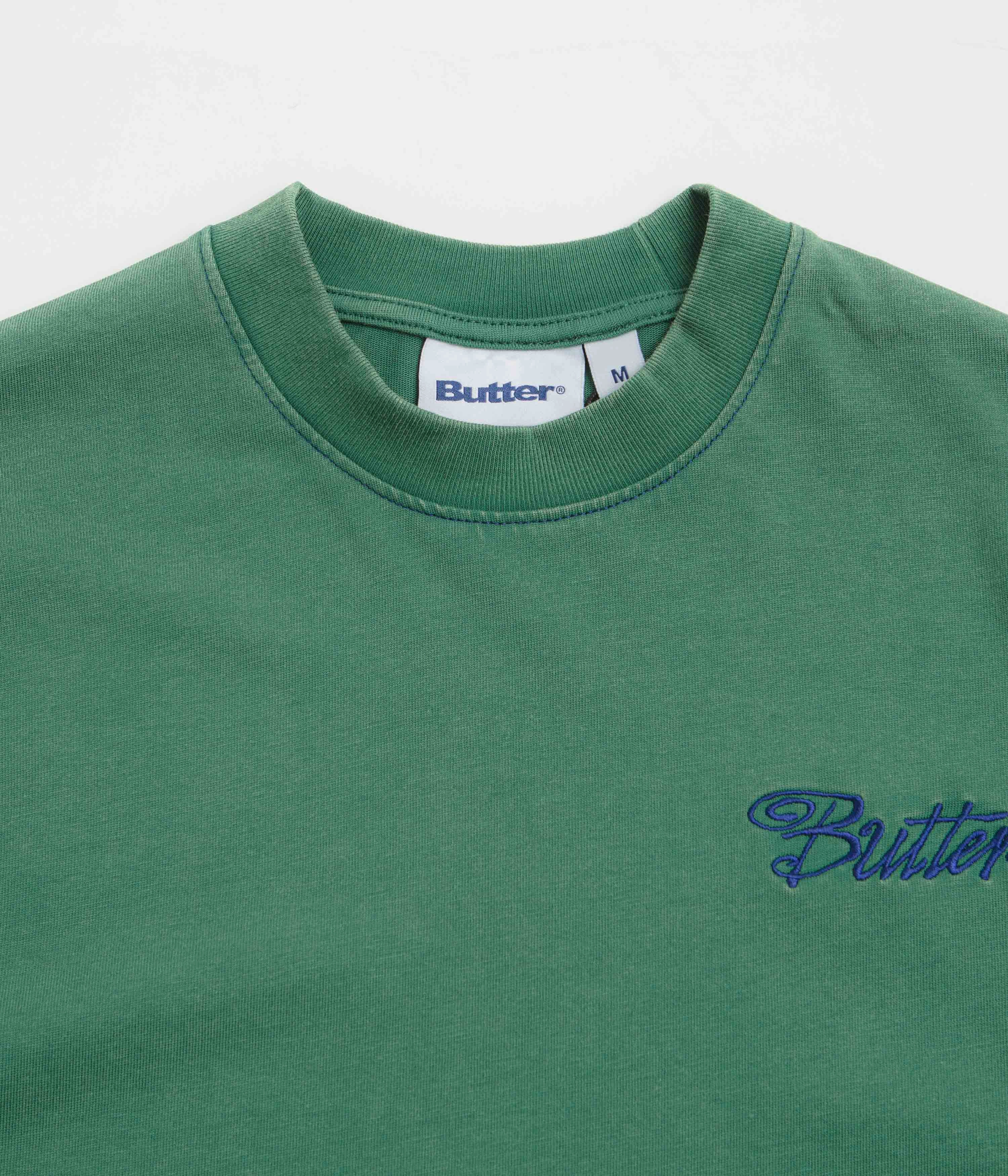 Butter Goods Jive Contrast T-Shirt - Washed Teal Oversized female clothing