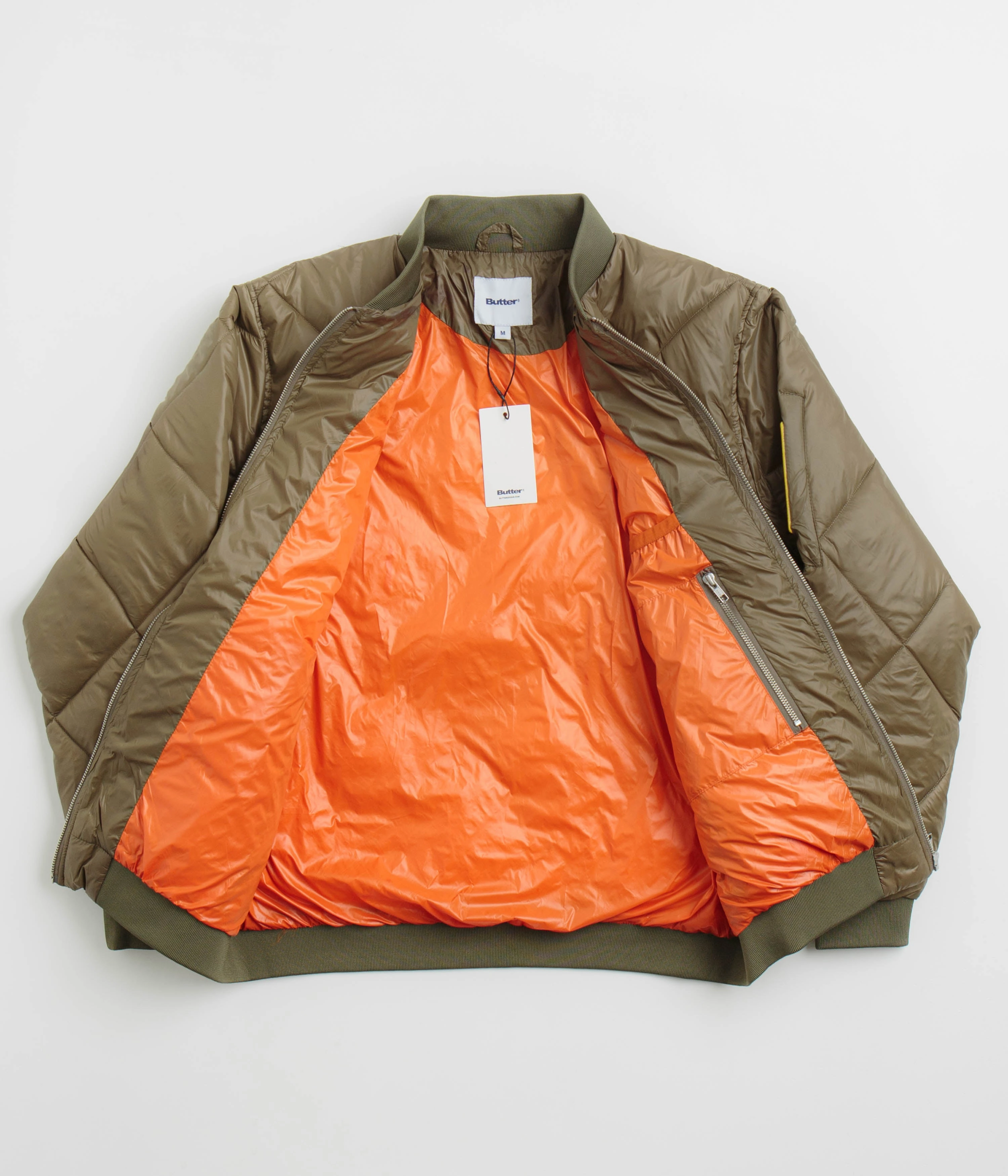 Butter Goods Temperature Bomber Jacket - Army Stylish Comfort