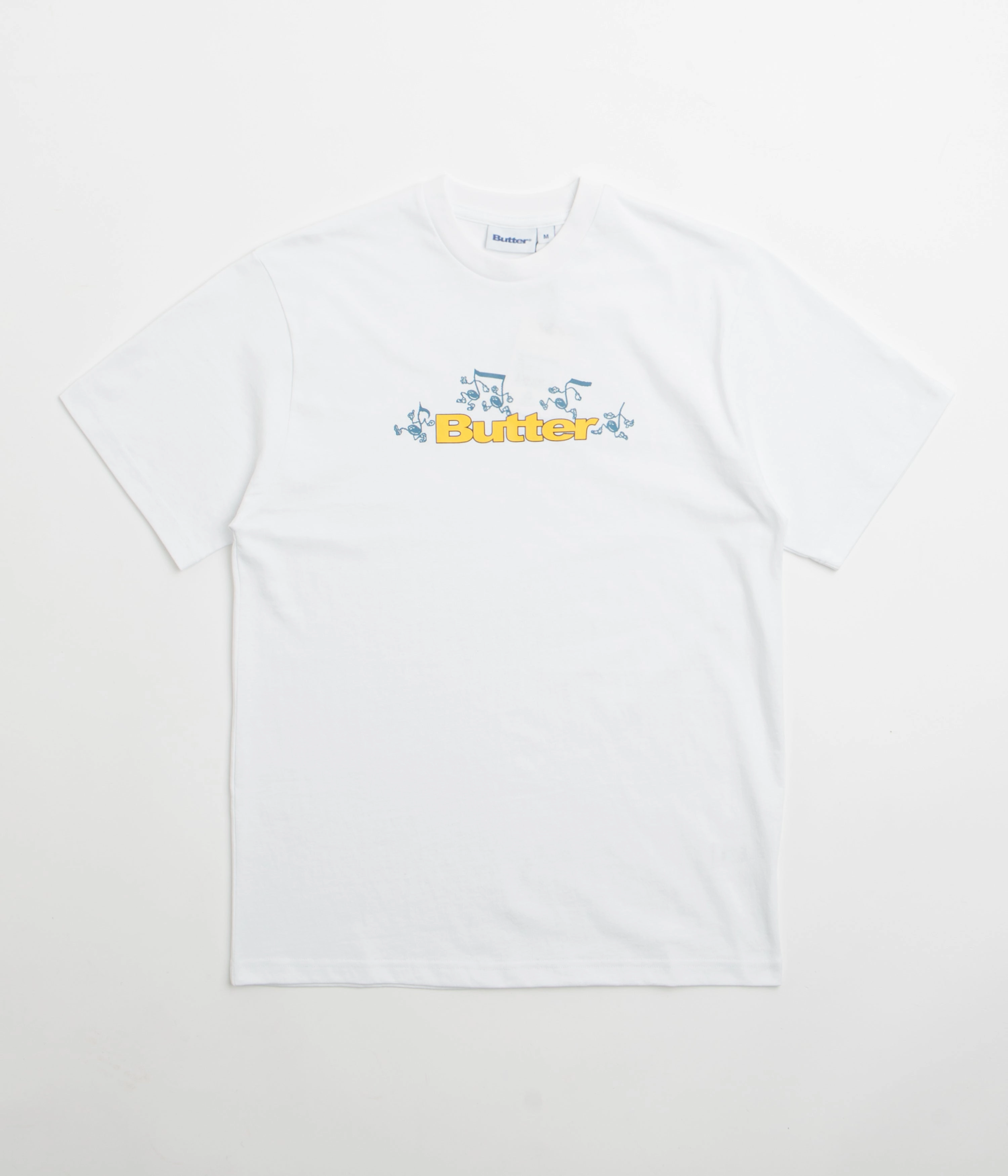 Butter Goods Tempo Logo T-Shirt - White hiking venue stretchability