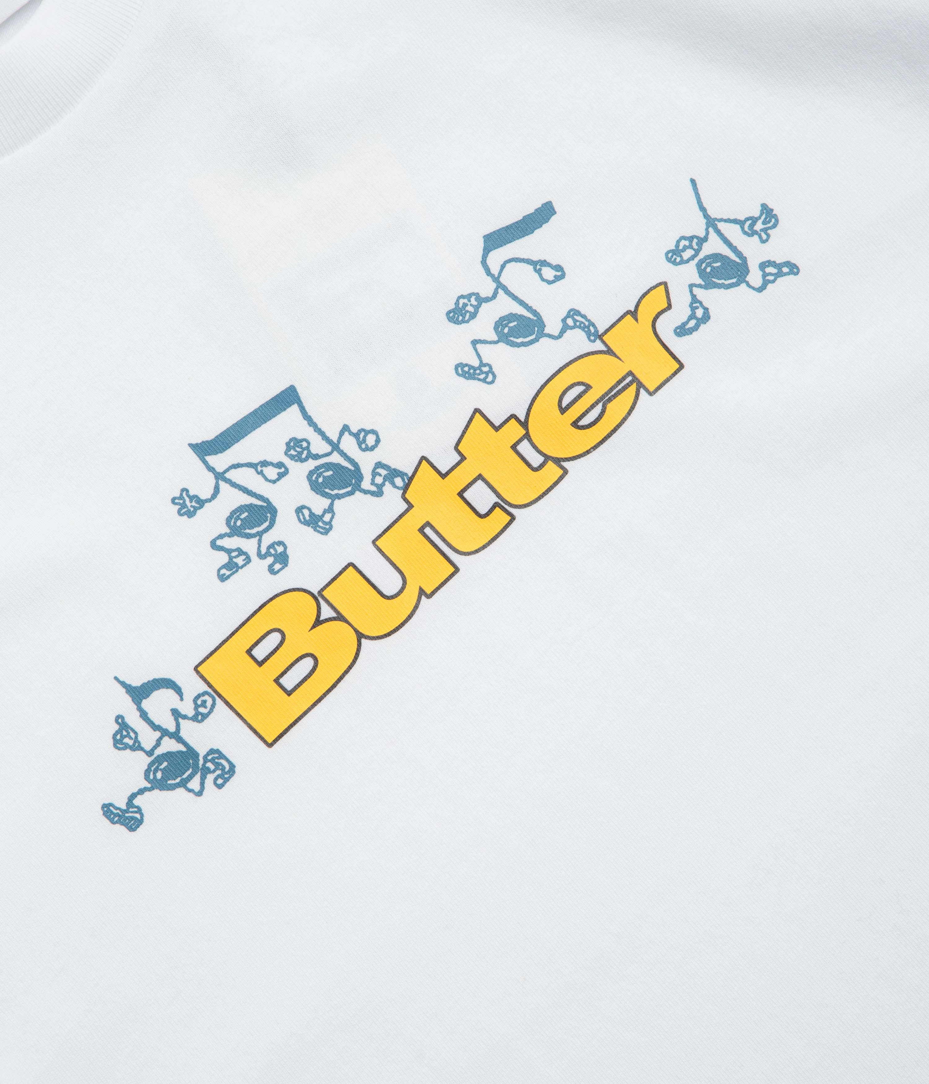 lounge pants silhouette Butter Goods Tempo Logo T-Shirt - White