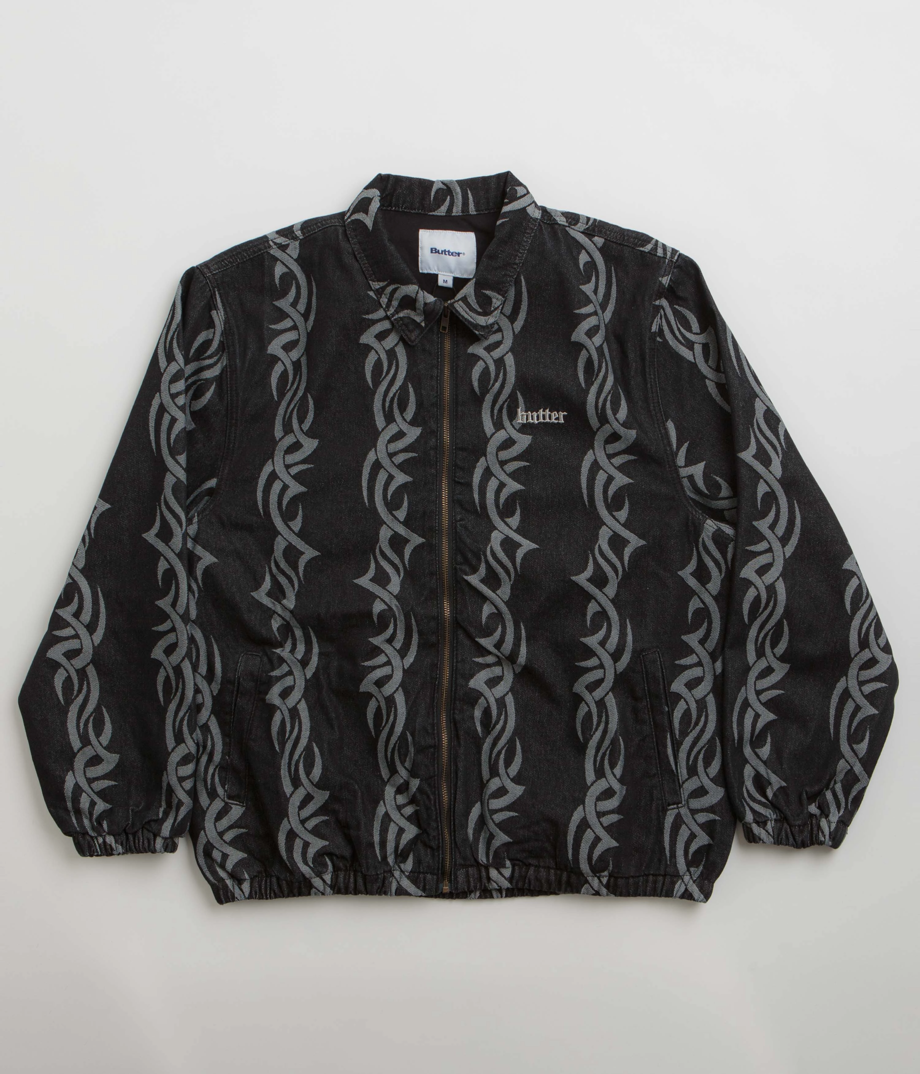 Butter Goods Tribal Denim Jacket - Black Degree