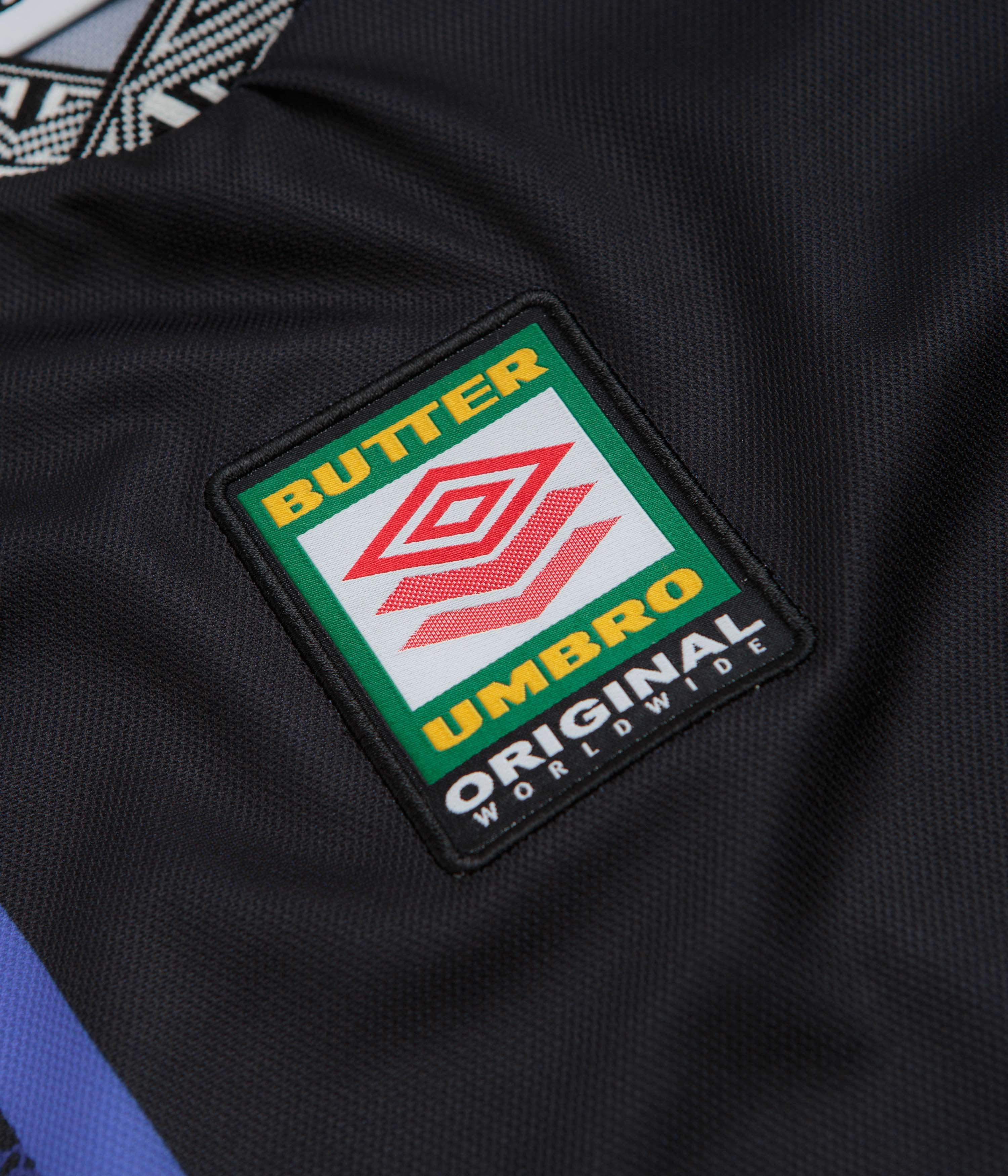 ethnic hem Date night Butter Goods x Umbro Goalie Jersey - Black / Blue