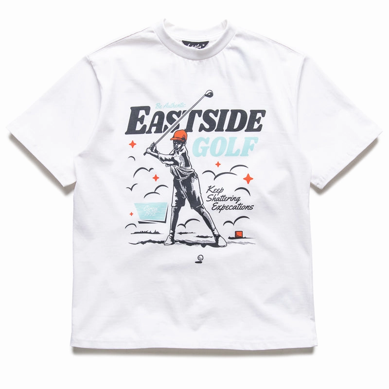 family event Eastside Golf Keep Shattering Expectations Tee - White
