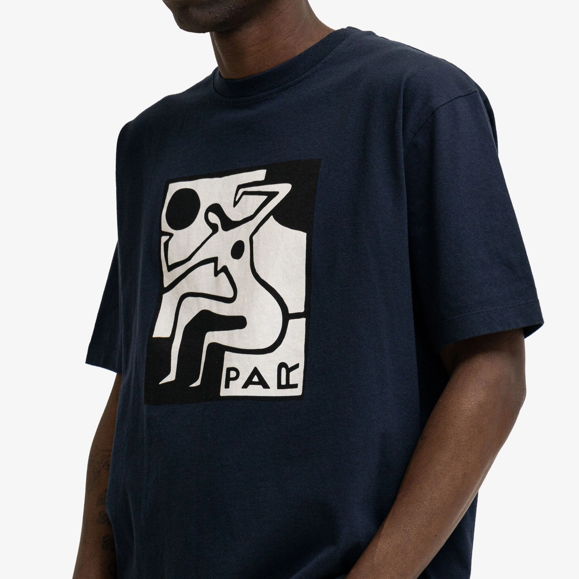 party scene by Parra Ball Sports T-Shirt Navy Blue