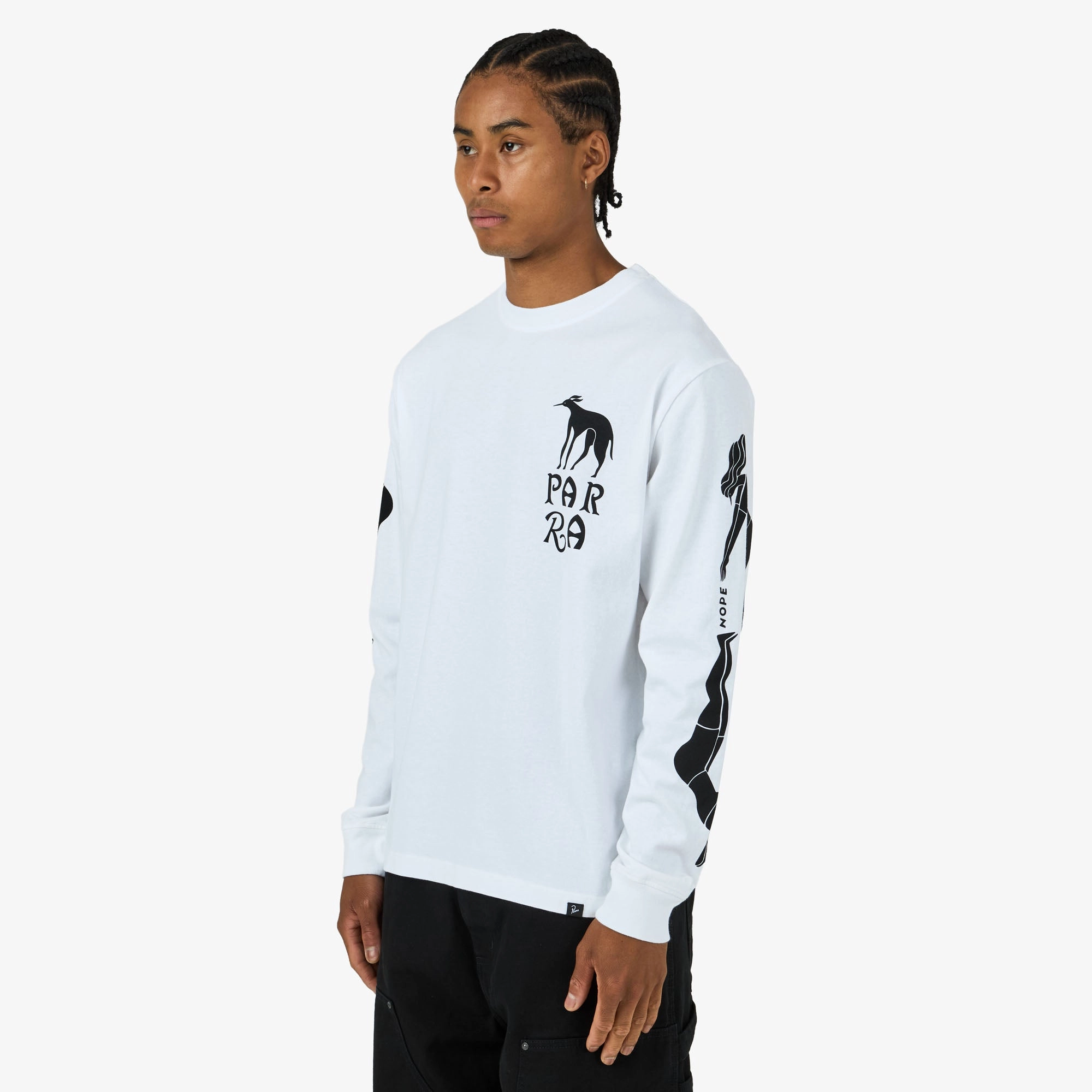solo event Male by Parra Dog Training Longsleeve T-Shirt White