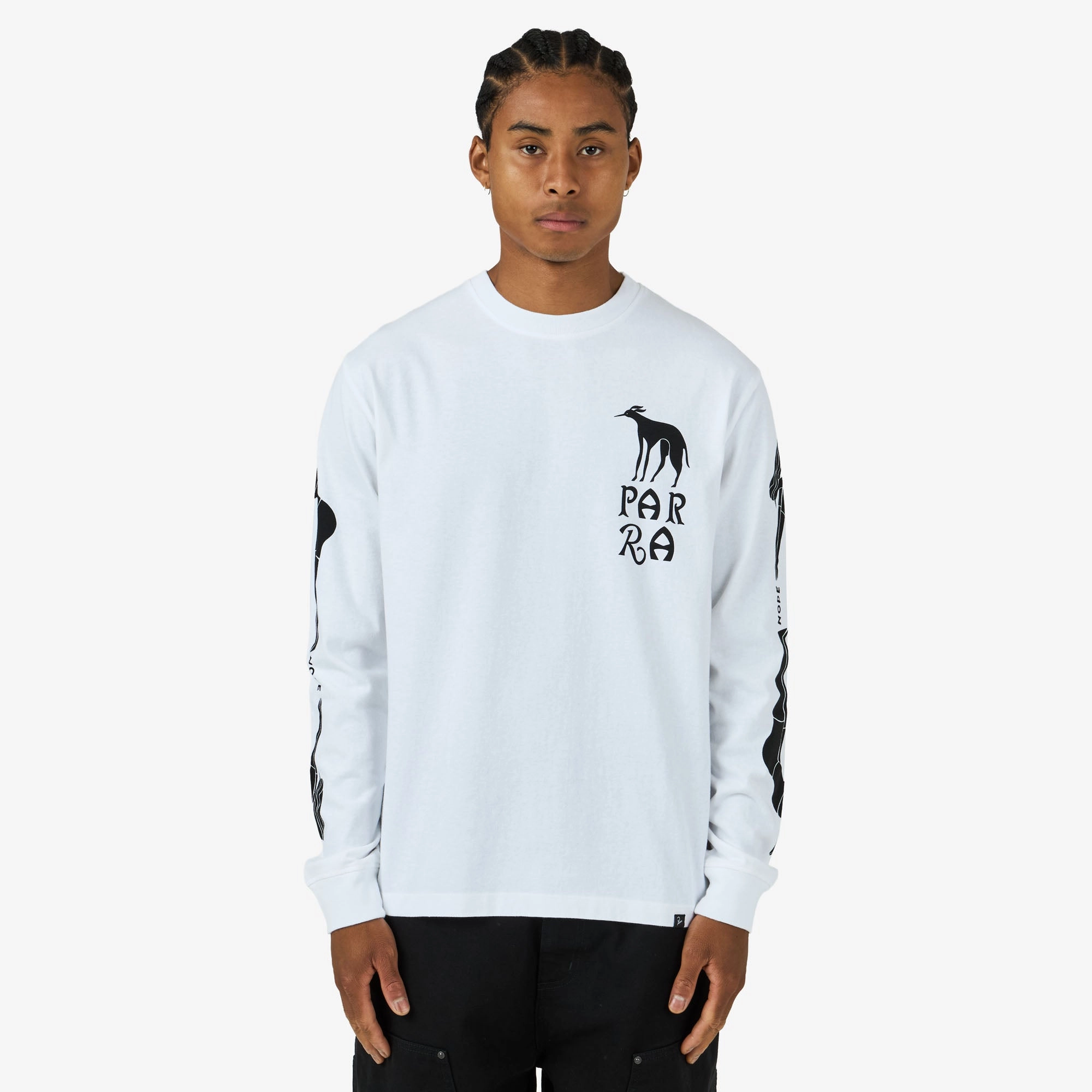 by Parra Dog Training Longsleeve T-Shirt White American size