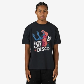 by Parra El Stilo Disco T-Shirt Black Frayed hem